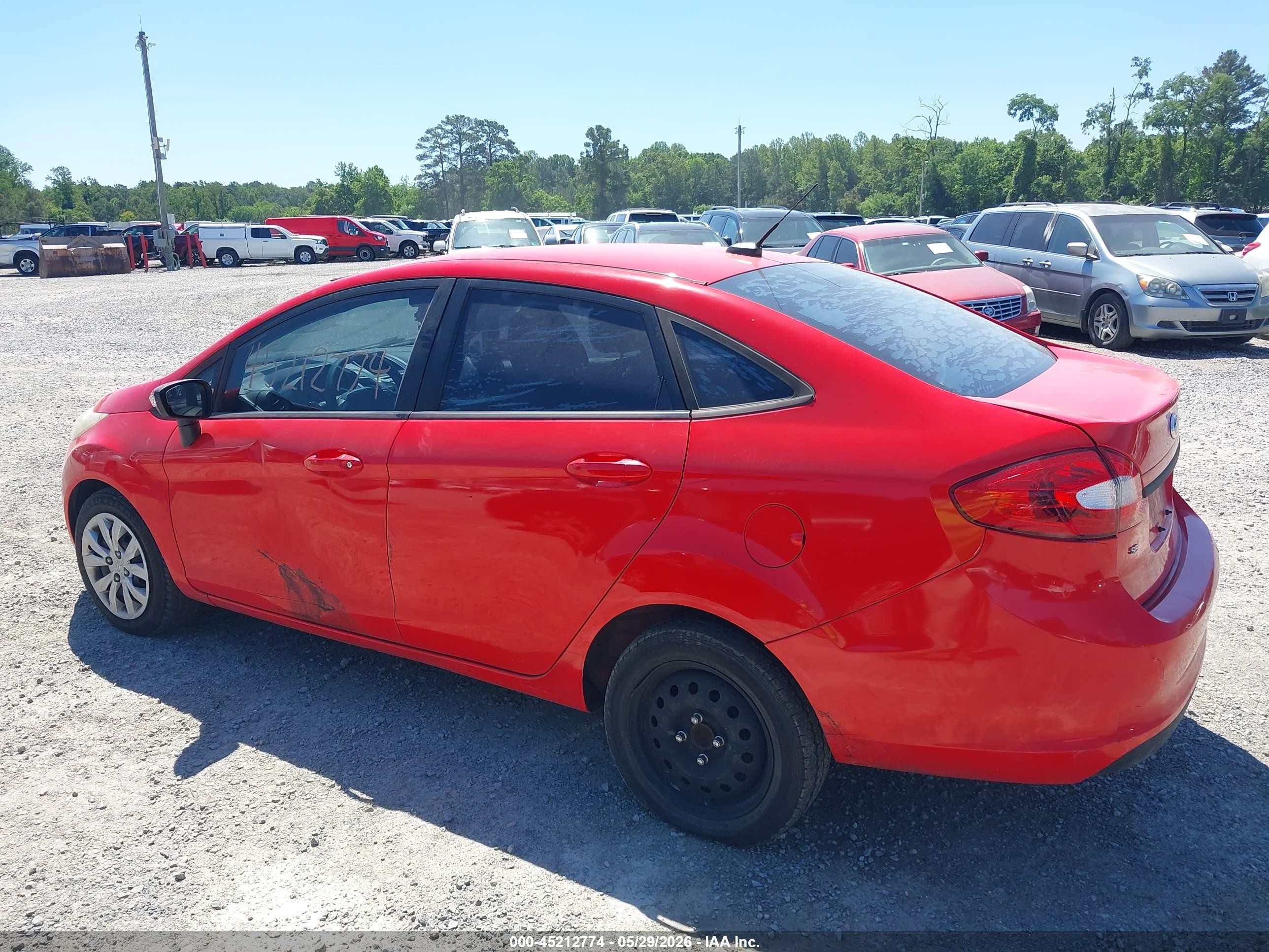 2013 Ford Fiesta Se Red vin: 3FADP4BJ6DM192527