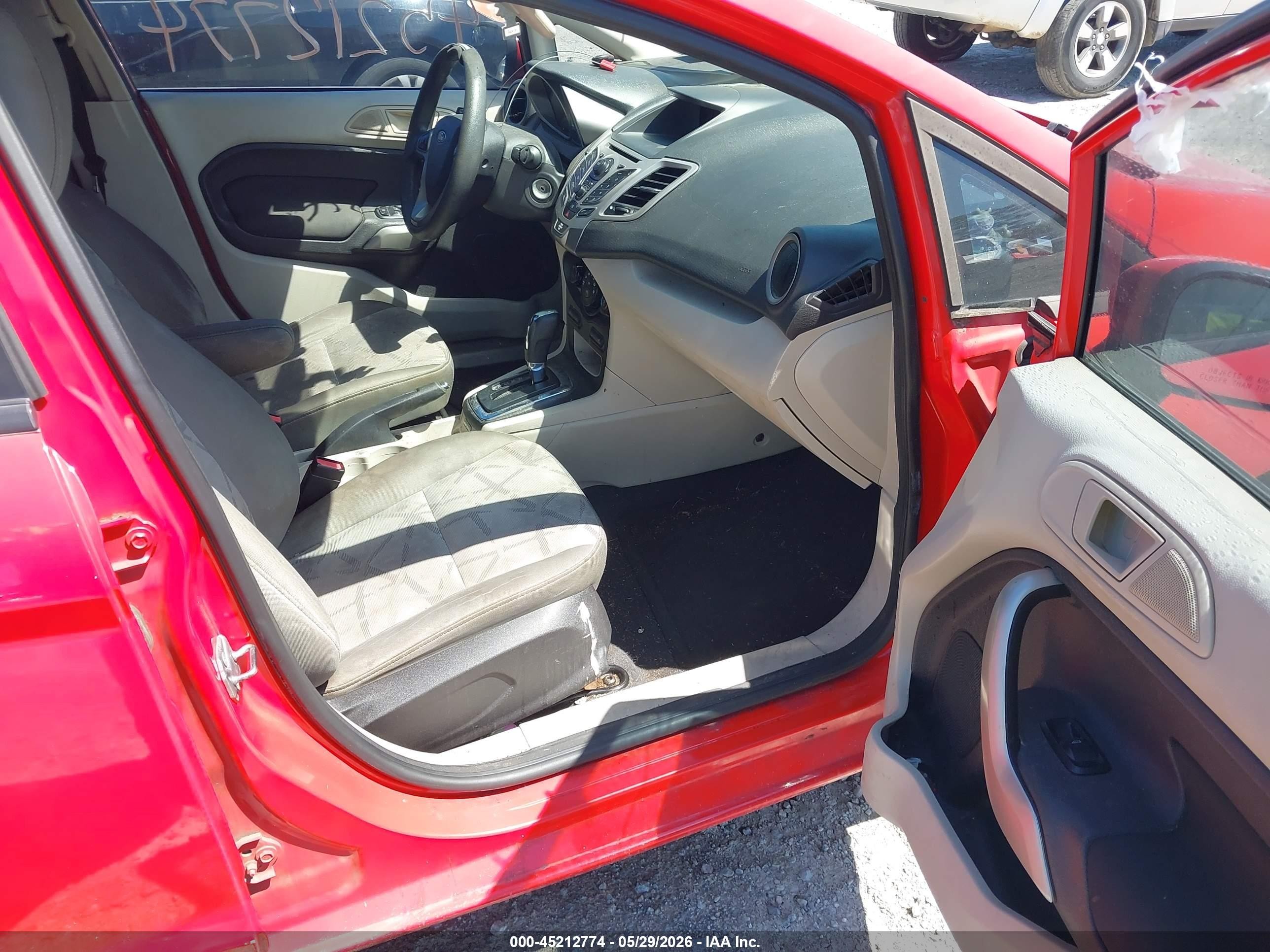 2013 Ford Fiesta Se Red vin: 3FADP4BJ6DM192527