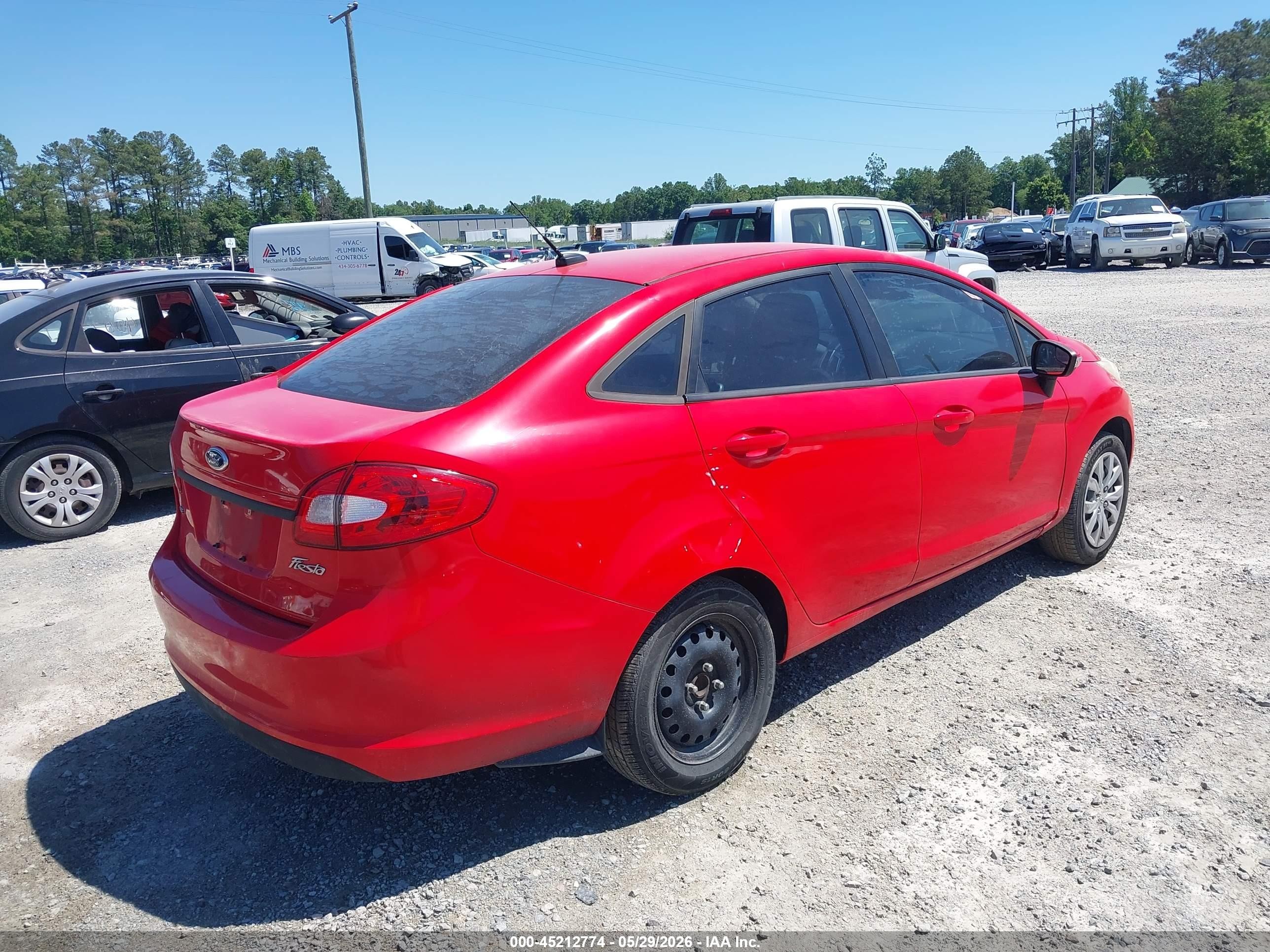 2013 Ford Fiesta Se Red vin: 3FADP4BJ6DM192527