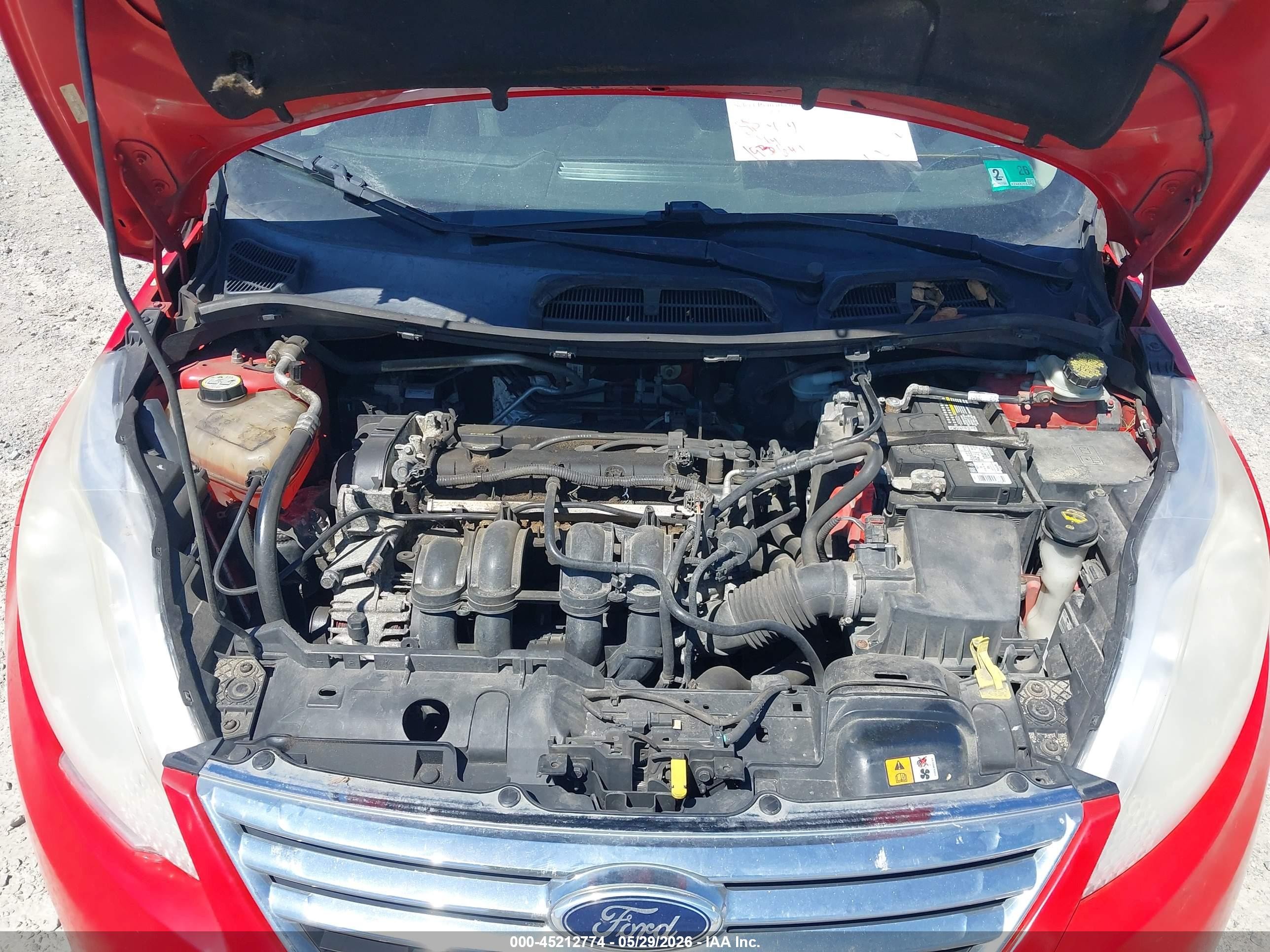 2013 Ford Fiesta Se Red vin: 3FADP4BJ6DM192527