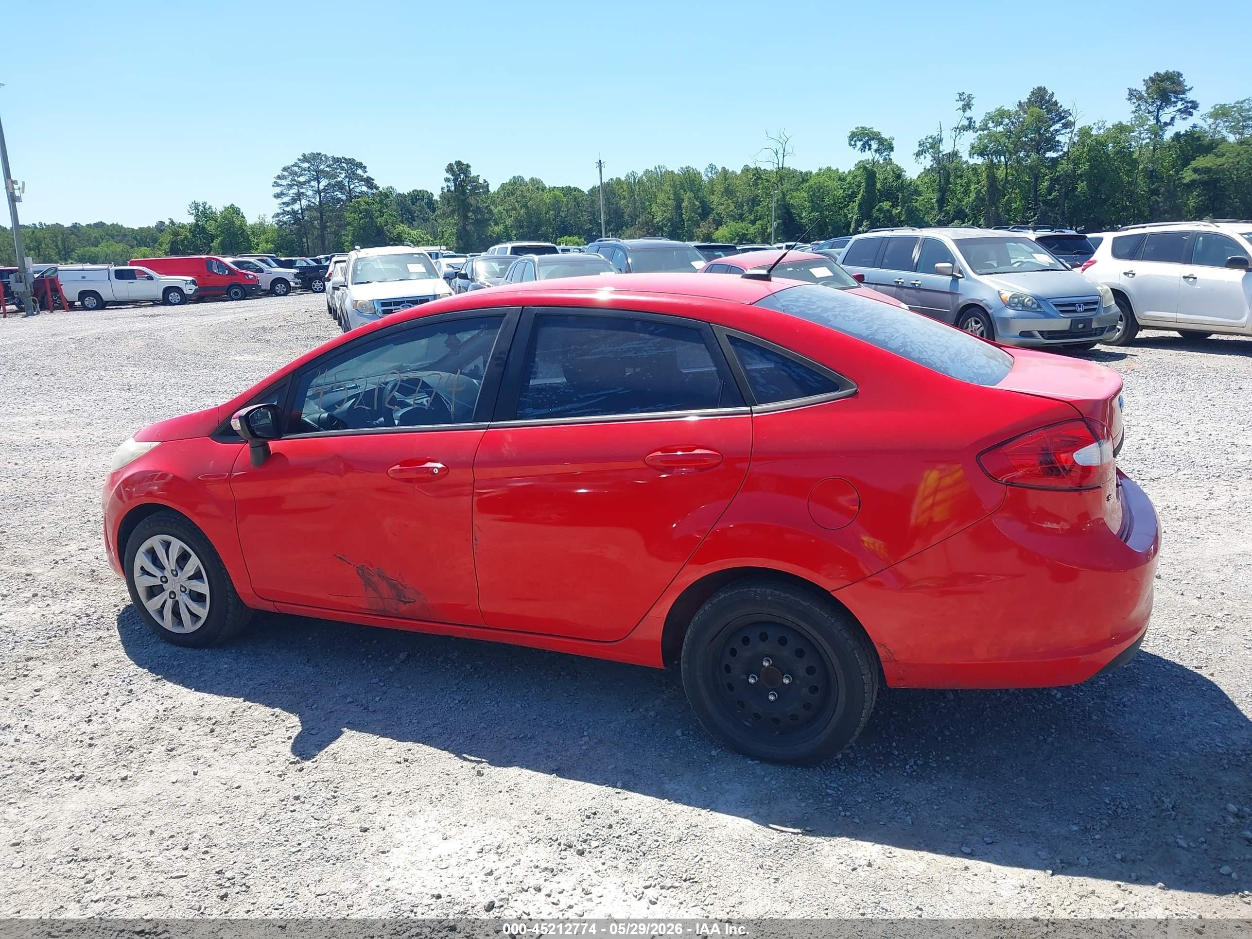 2013 Ford Fiesta Se Red vin: 3FADP4BJ6DM192527