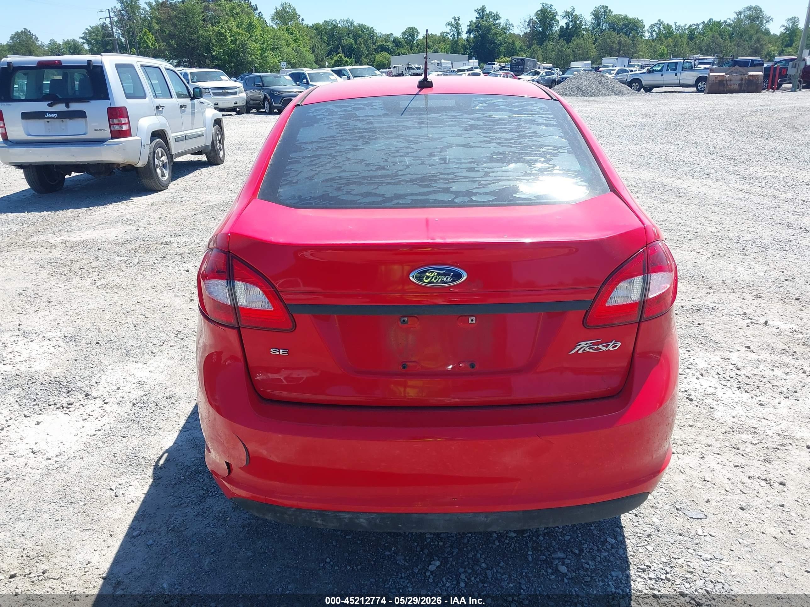 2013 Ford Fiesta Se Red vin: 3FADP4BJ6DM192527