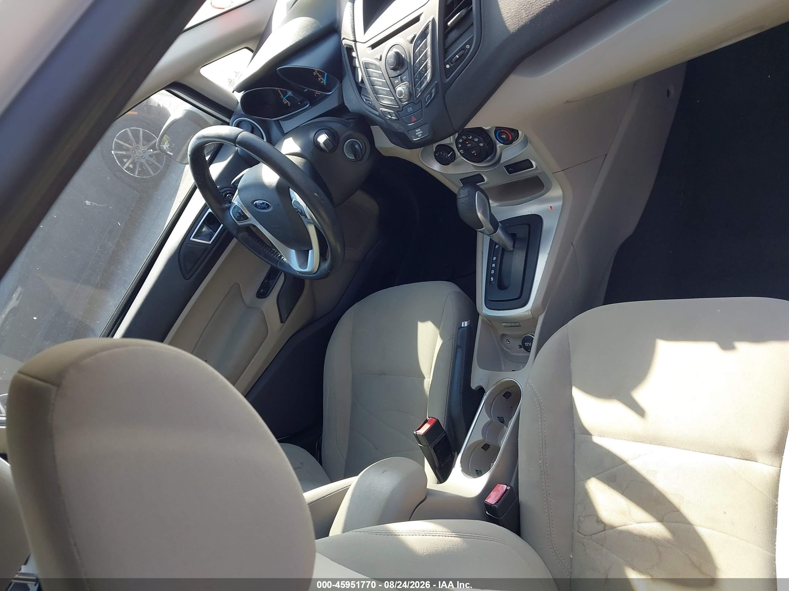 2014 Ford Fiesta Se White vin: 3FADP4BJ6EM207237