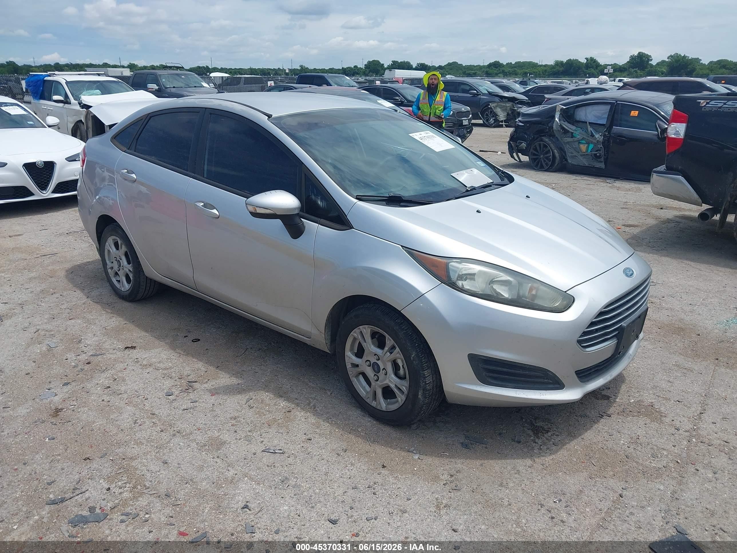 2014 Ford Fiesta Se Silver vin: 3FADP4BJ6EM221879