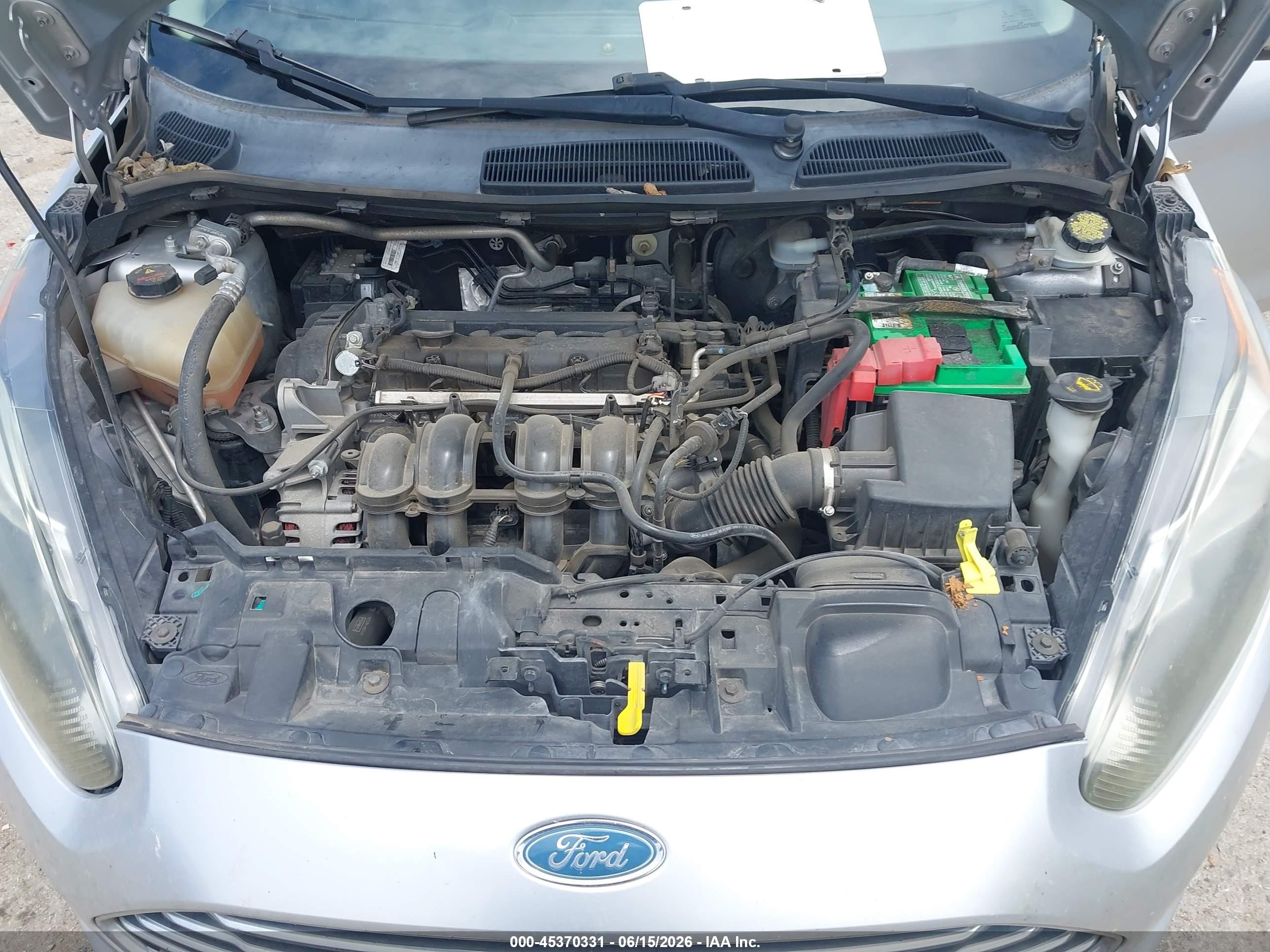 2014 Ford Fiesta Se Silver vin: 3FADP4BJ6EM221879