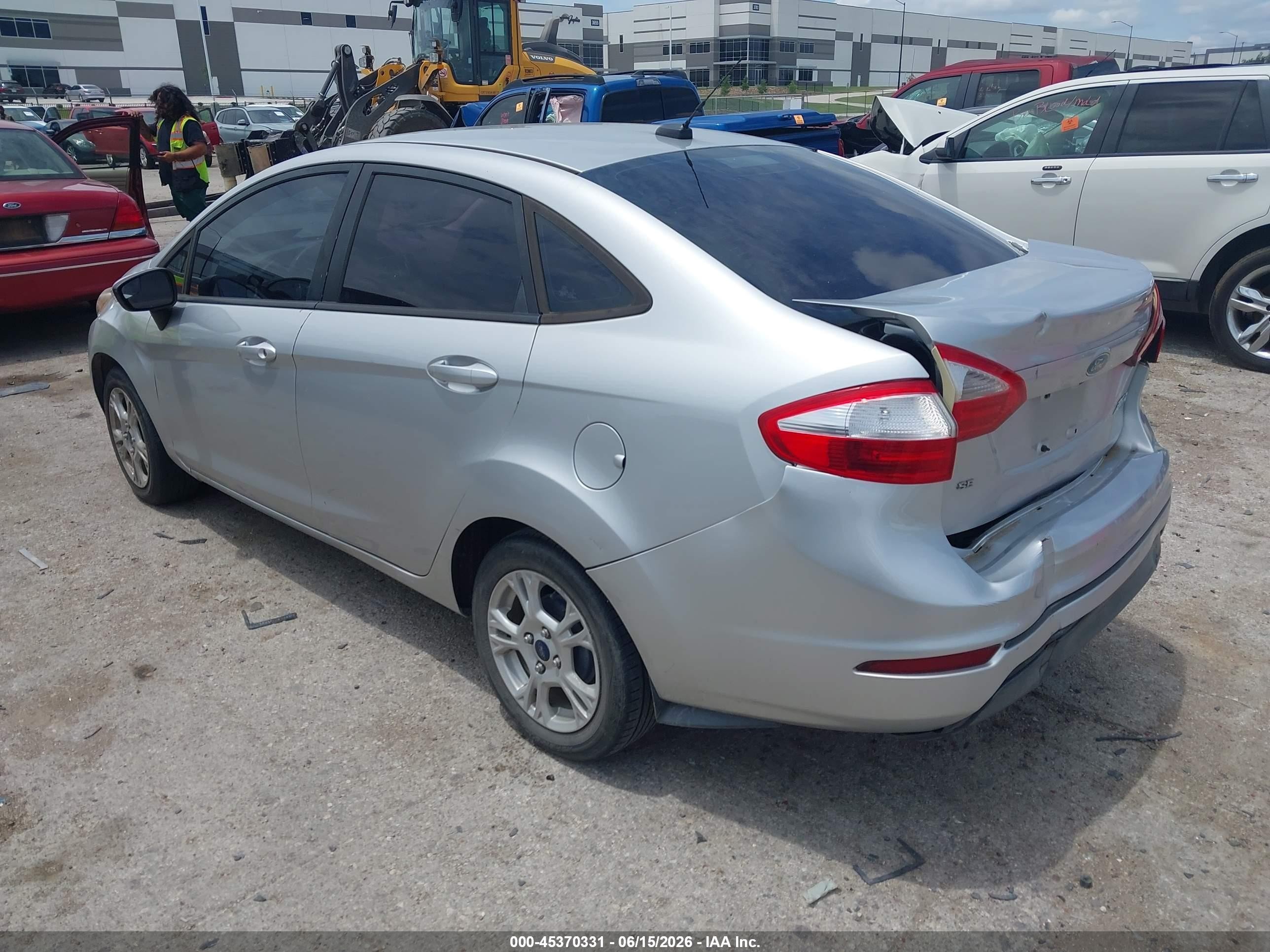 2014 Ford Fiesta Se Silver vin: 3FADP4BJ6EM221879