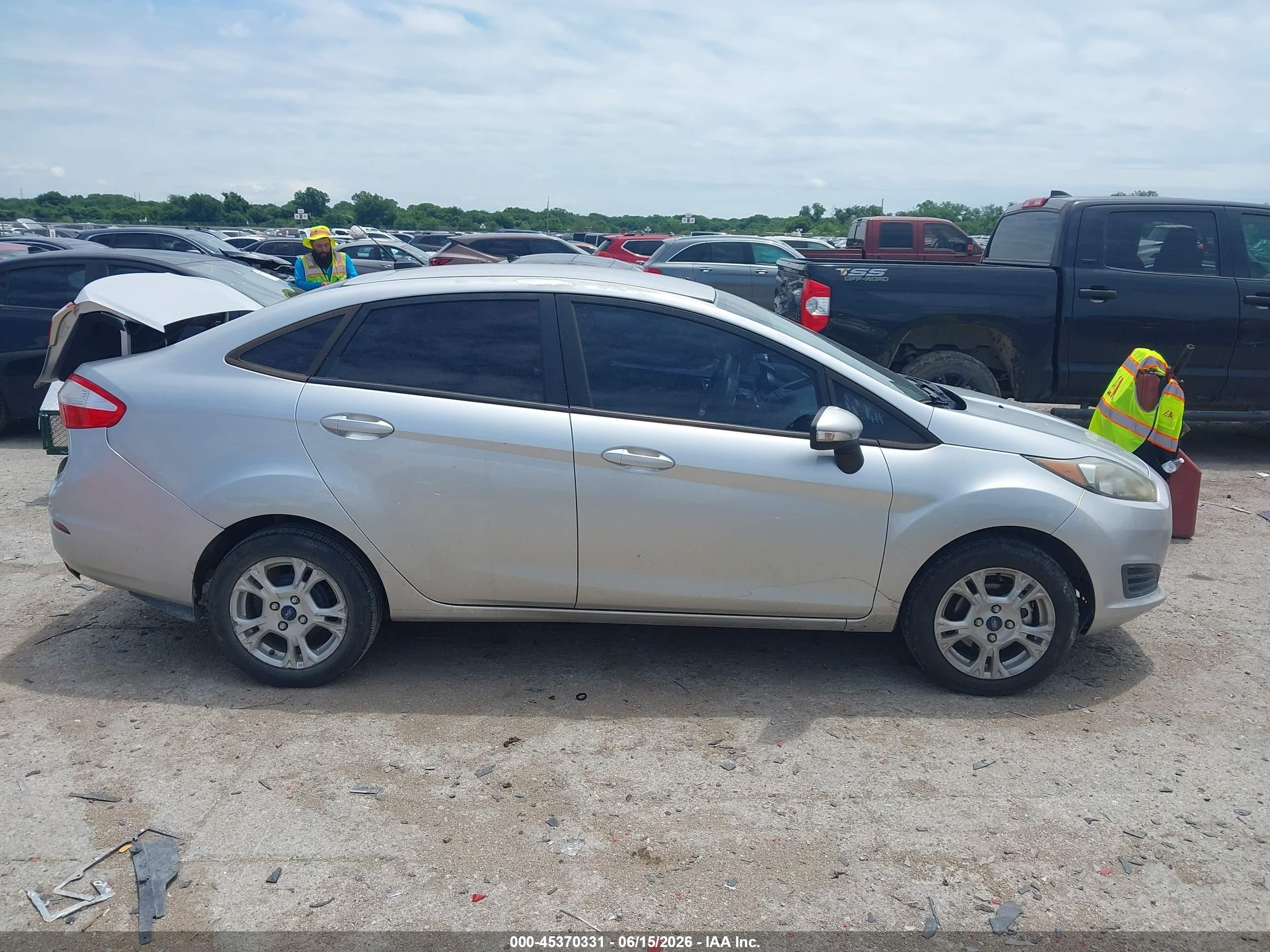 2014 Ford Fiesta Se Silver vin: 3FADP4BJ6EM221879
