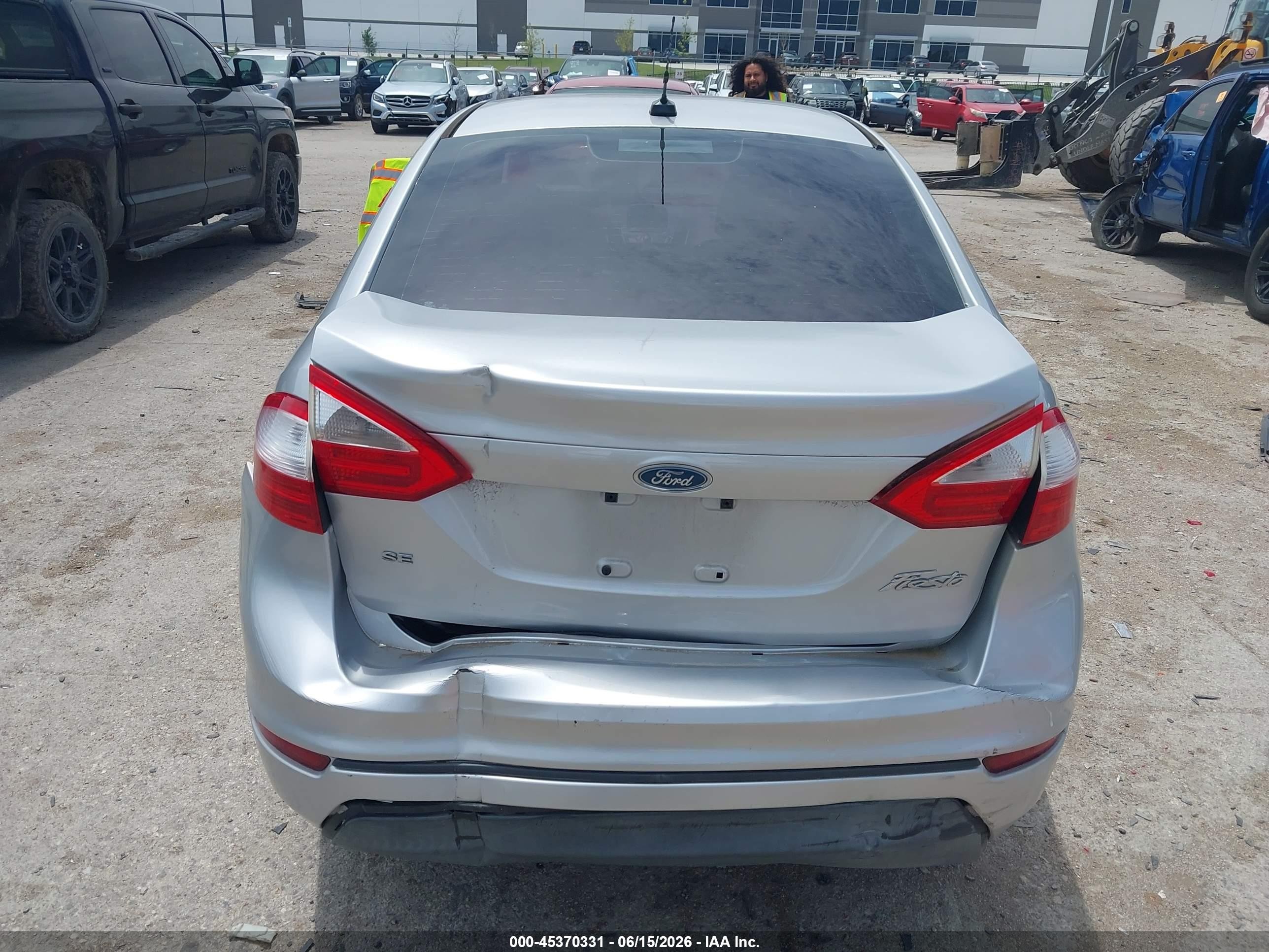 2014 Ford Fiesta Se Silver vin: 3FADP4BJ6EM221879
