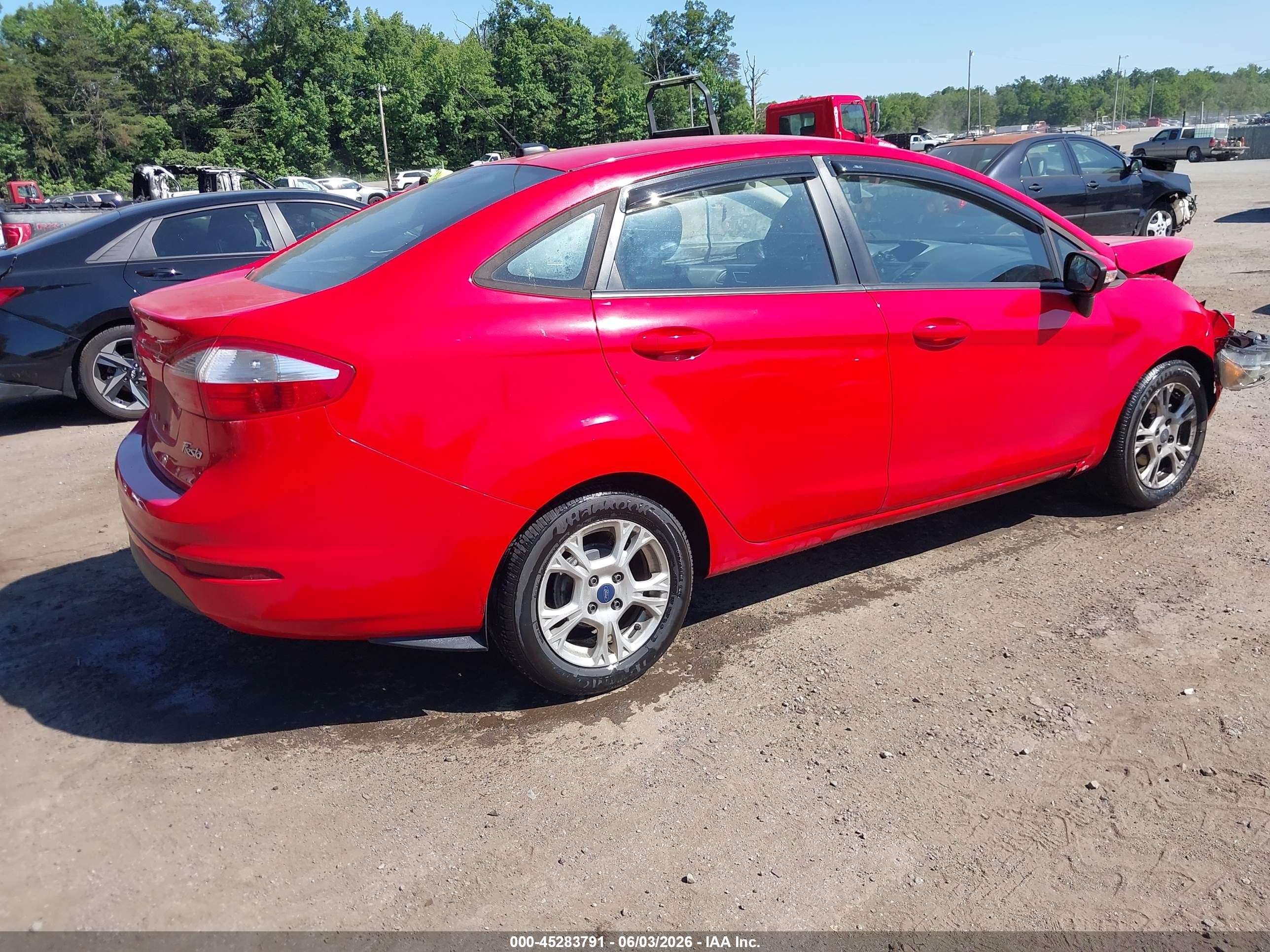 2014 Ford Fiesta Se Red vin: 3FADP4BJ6EM234034
