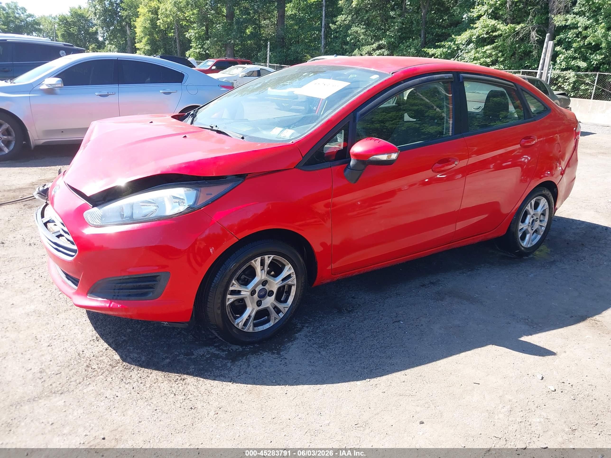 2014 Ford Fiesta Se Red vin: 3FADP4BJ6EM234034