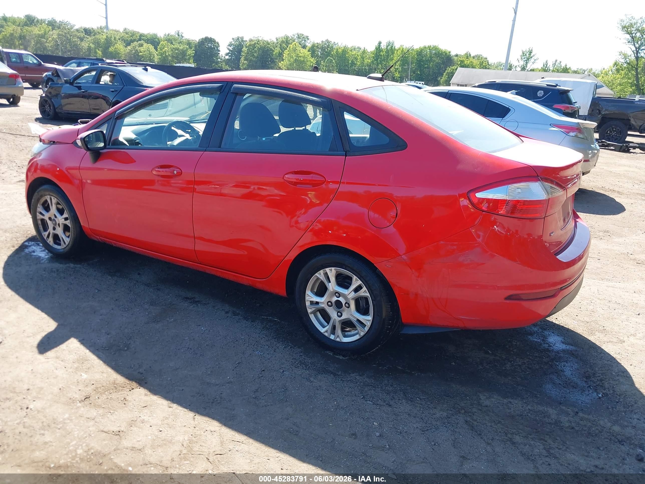 2014 Ford Fiesta Se Red vin: 3FADP4BJ6EM234034