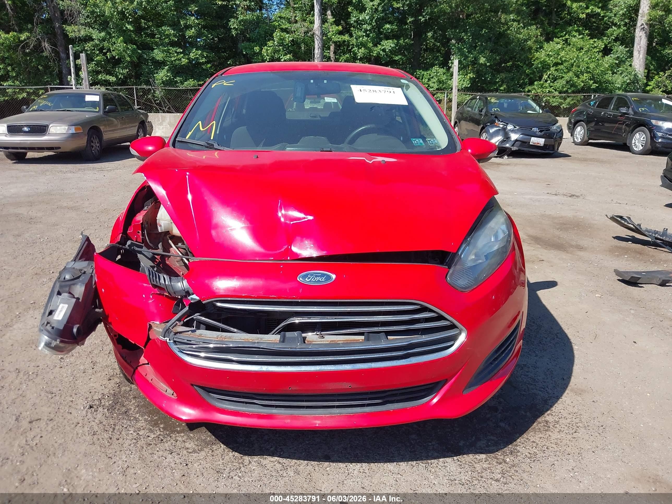 2014 Ford Fiesta Se Red vin: 3FADP4BJ6EM234034