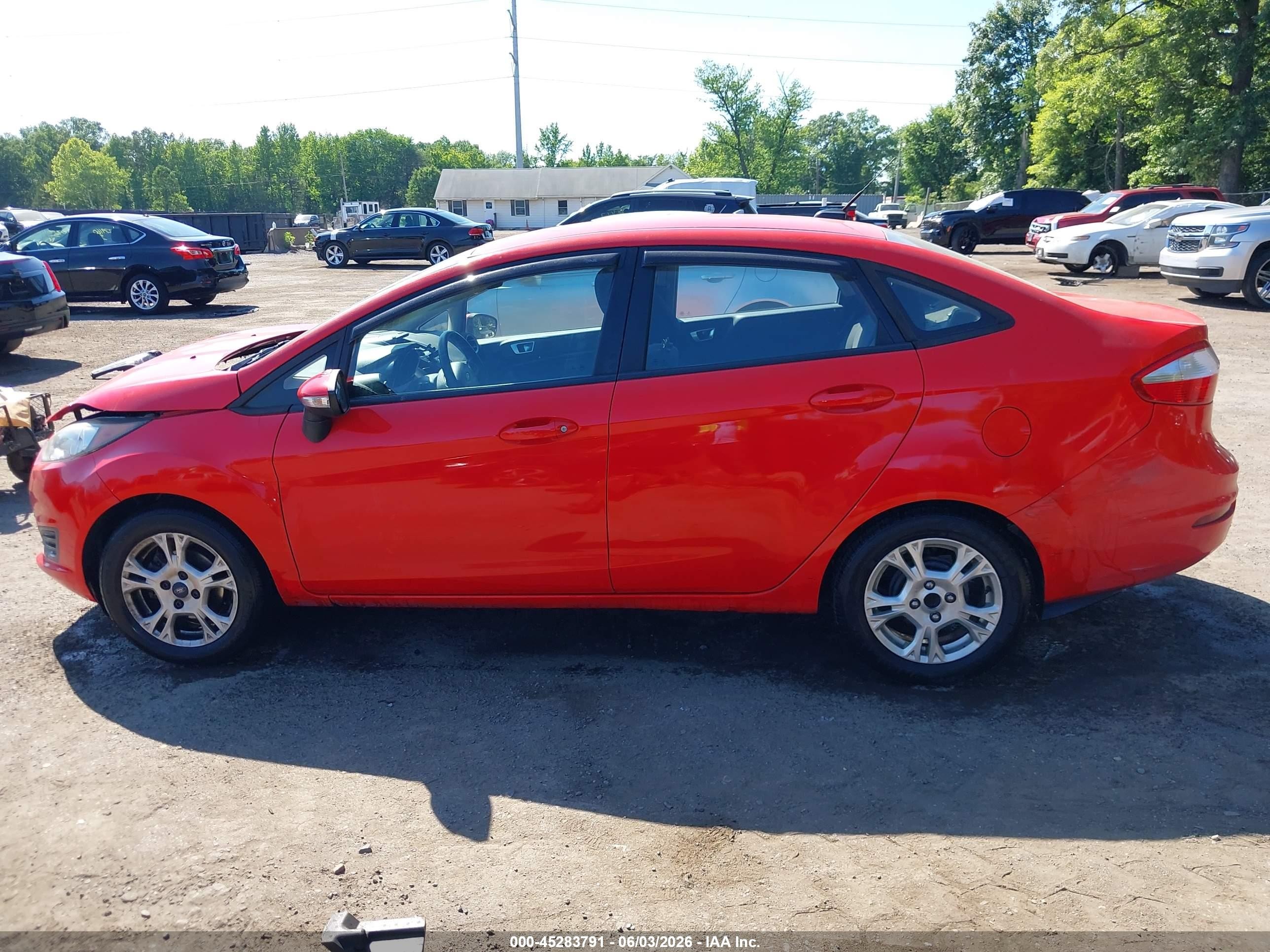 2014 Ford Fiesta Se Red vin: 3FADP4BJ6EM234034