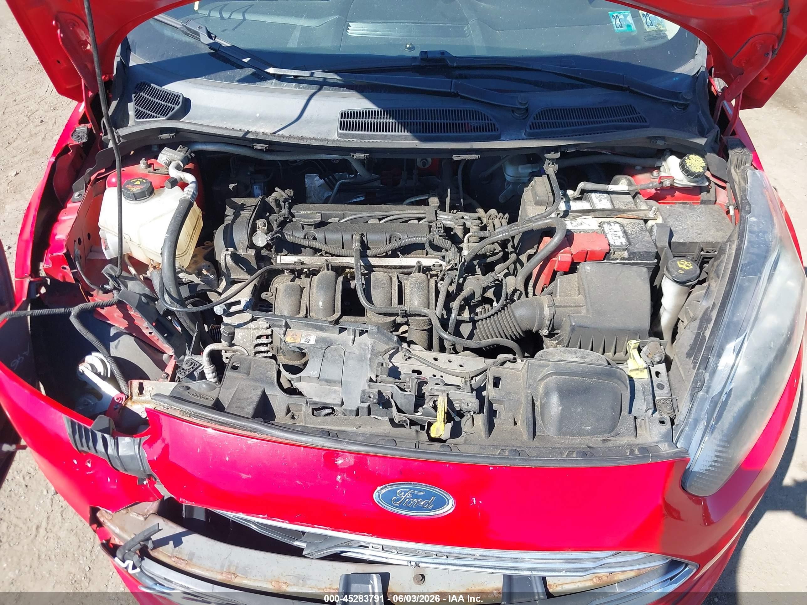 2014 Ford Fiesta Se Red vin: 3FADP4BJ6EM234034