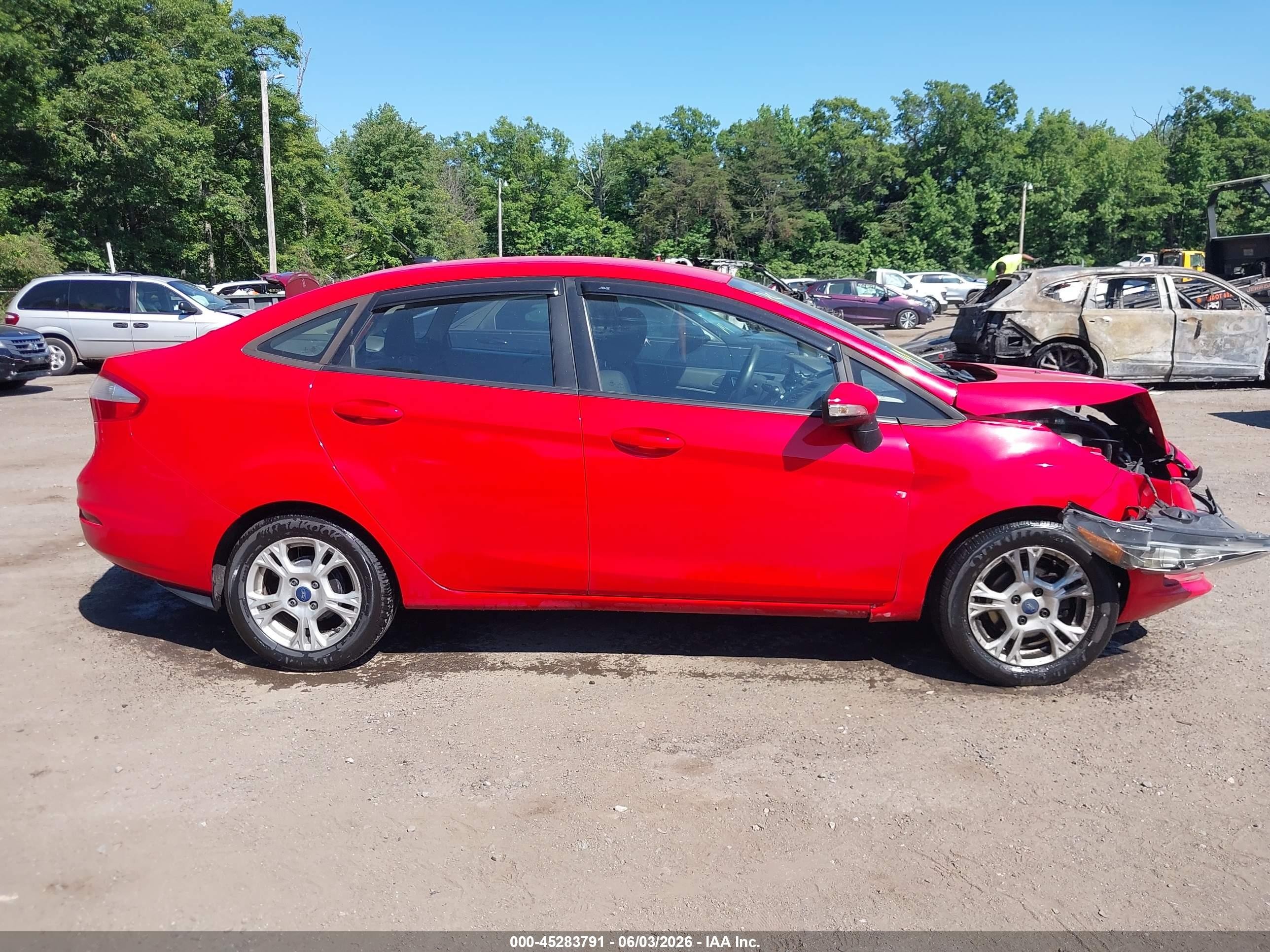 2014 Ford Fiesta Se Red vin: 3FADP4BJ6EM234034