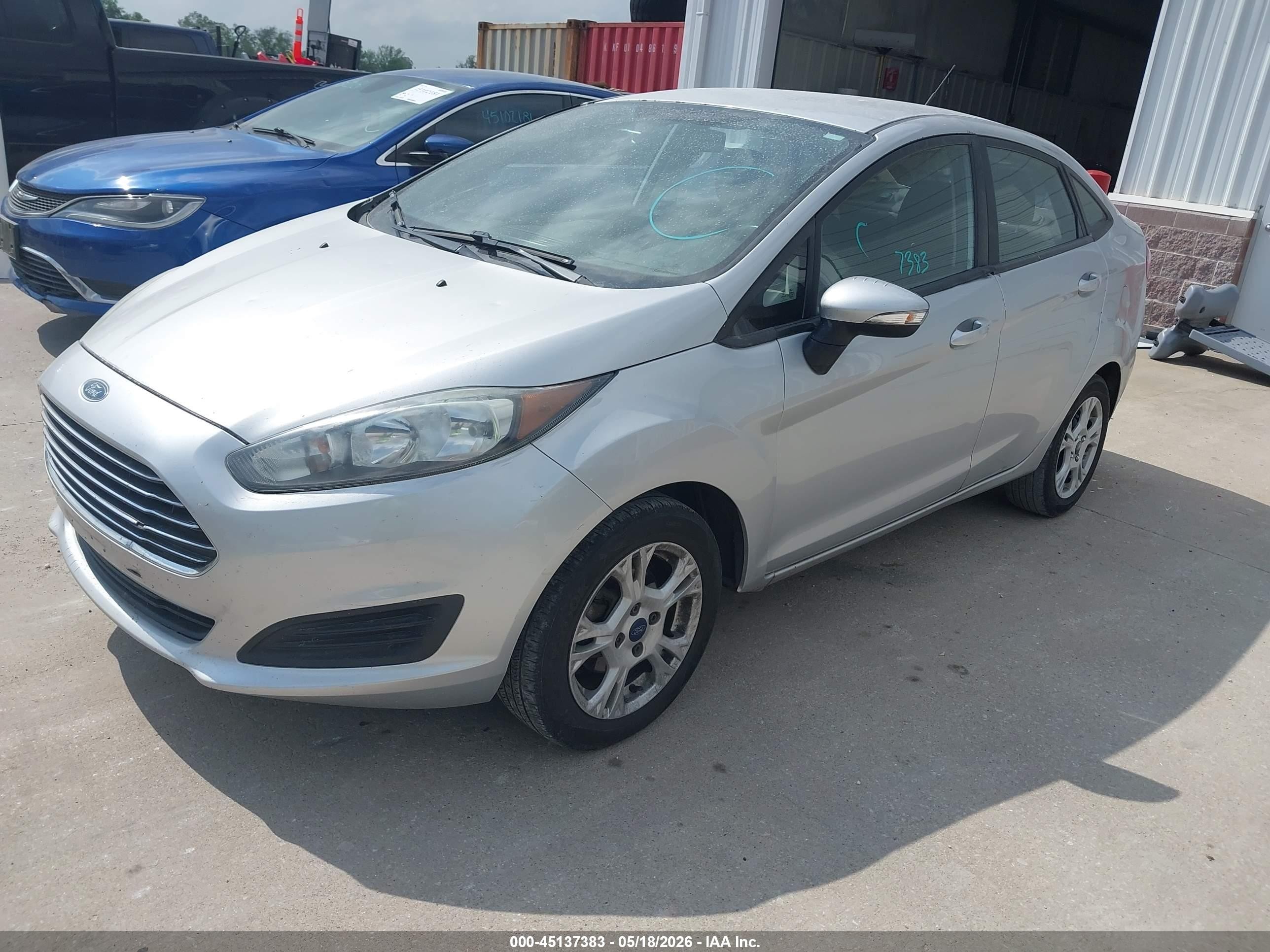 2015 Ford Fiesta Se Silver vin: 3FADP4BJ6FM208504