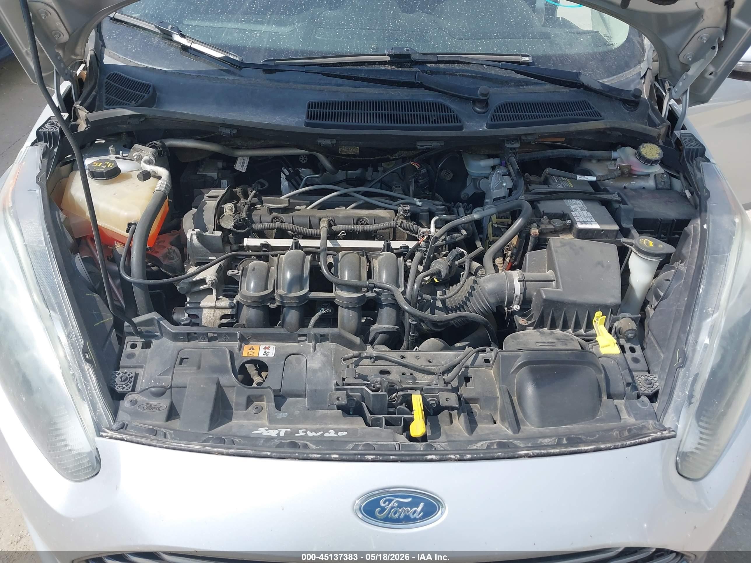 2015 Ford Fiesta Se Silver vin: 3FADP4BJ6FM208504