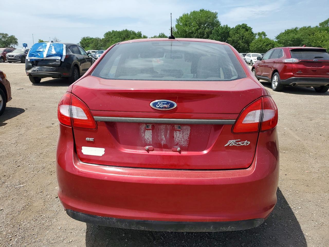 2011 Ford Fiesta Se Red vin: 3FADP4BJ7BM196535