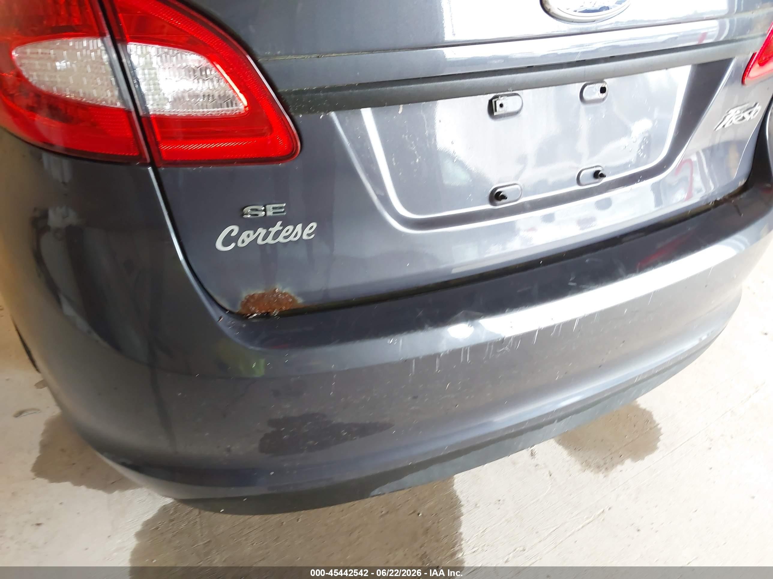 2012 Ford Fiesta Se Gray vin: 3FADP4BJ7CM150186