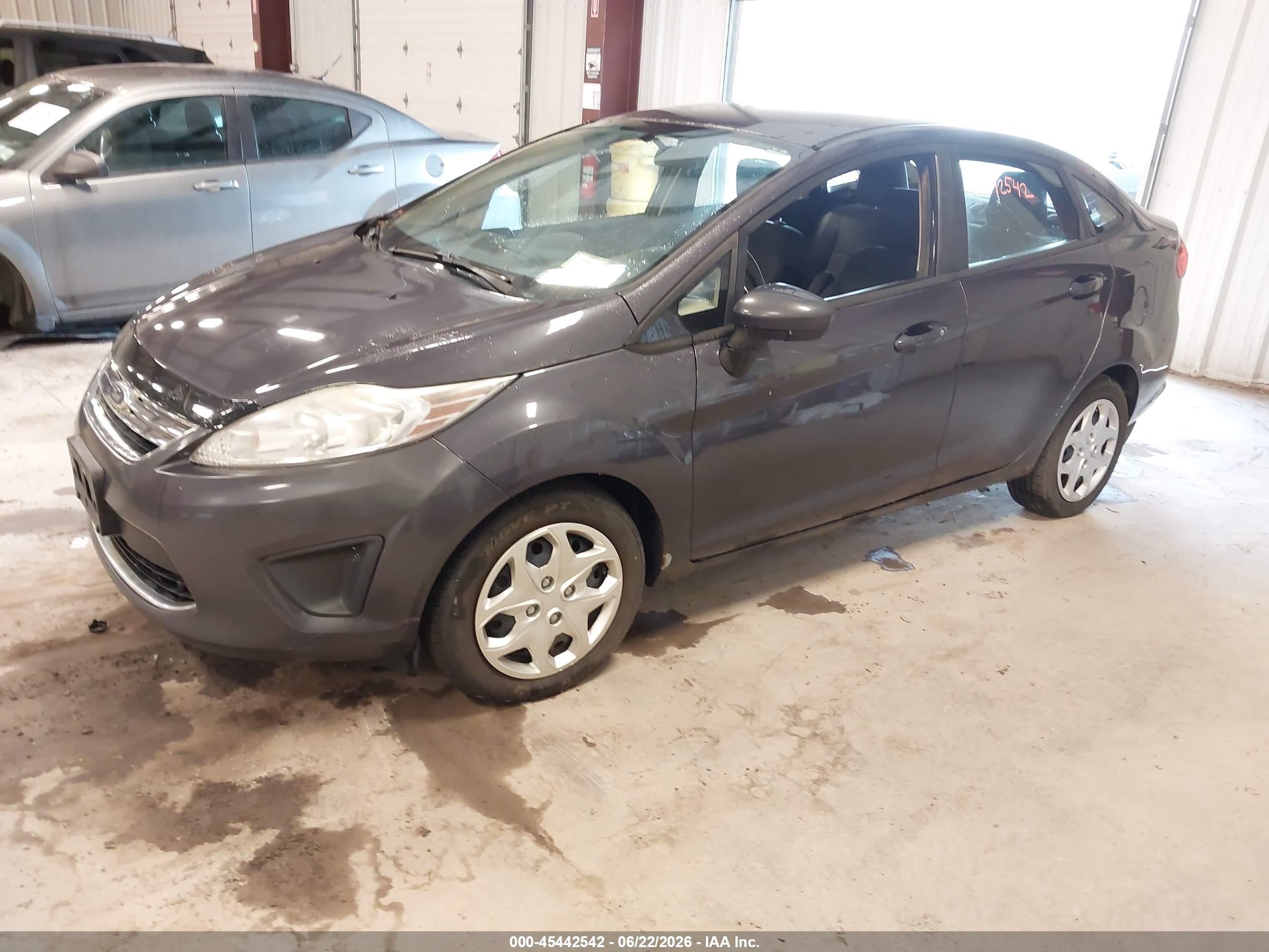 2012 Ford Fiesta Se Gray vin: 3FADP4BJ7CM150186