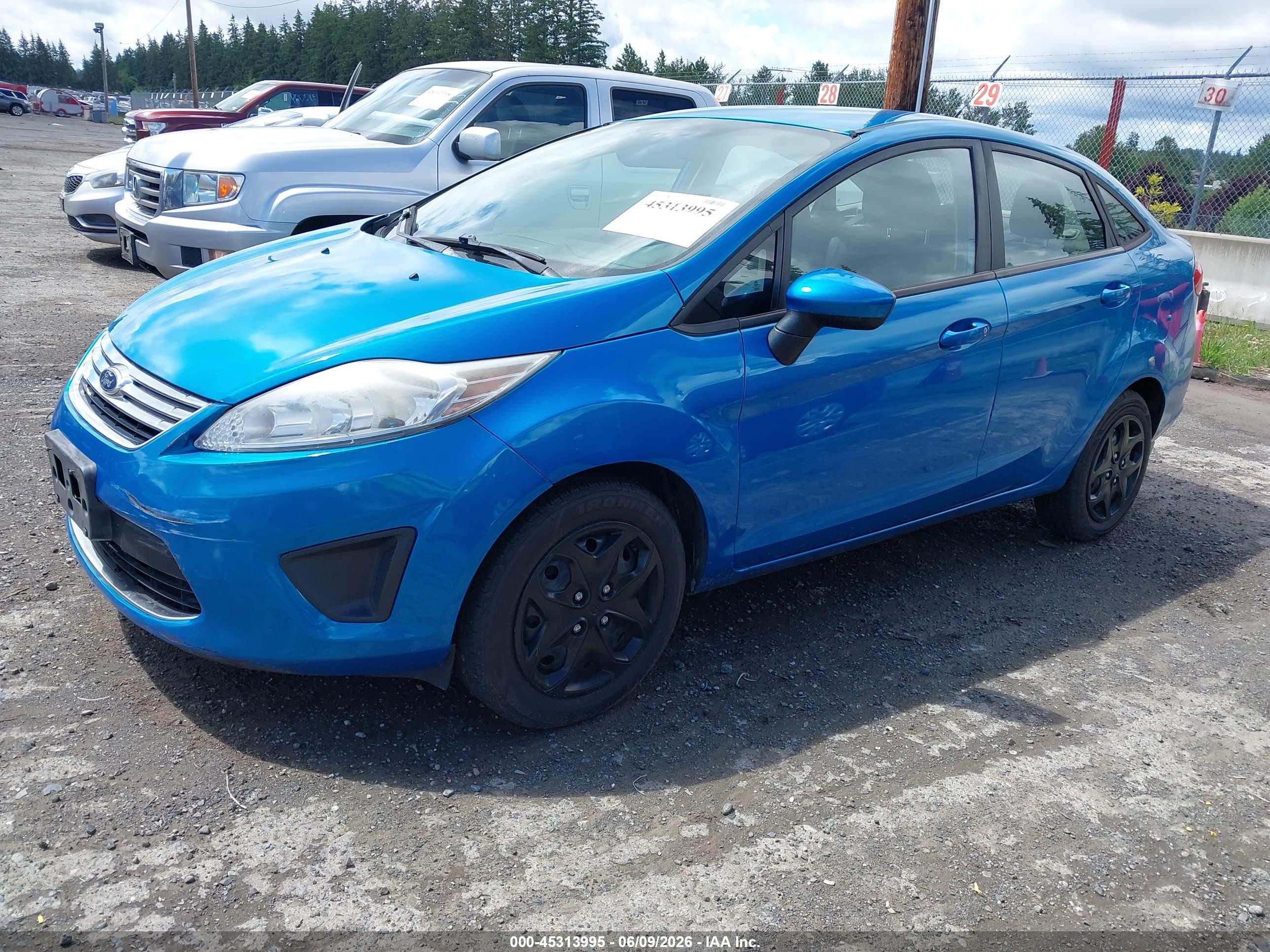 2012 Ford Fiesta Se Синий vin: 3FADP4BJ7CM214694