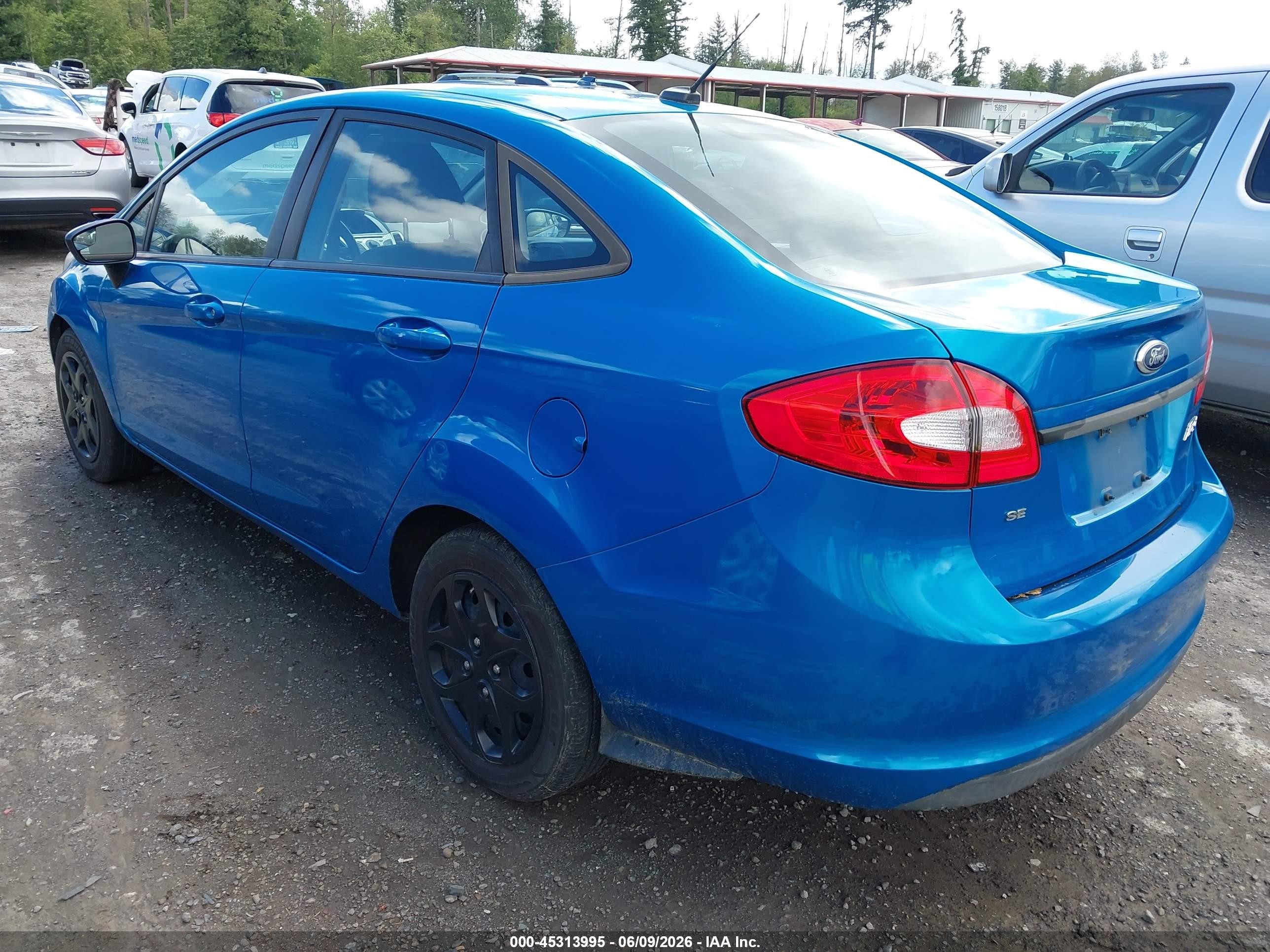 2012 Ford Fiesta Se Синий vin: 3FADP4BJ7CM214694