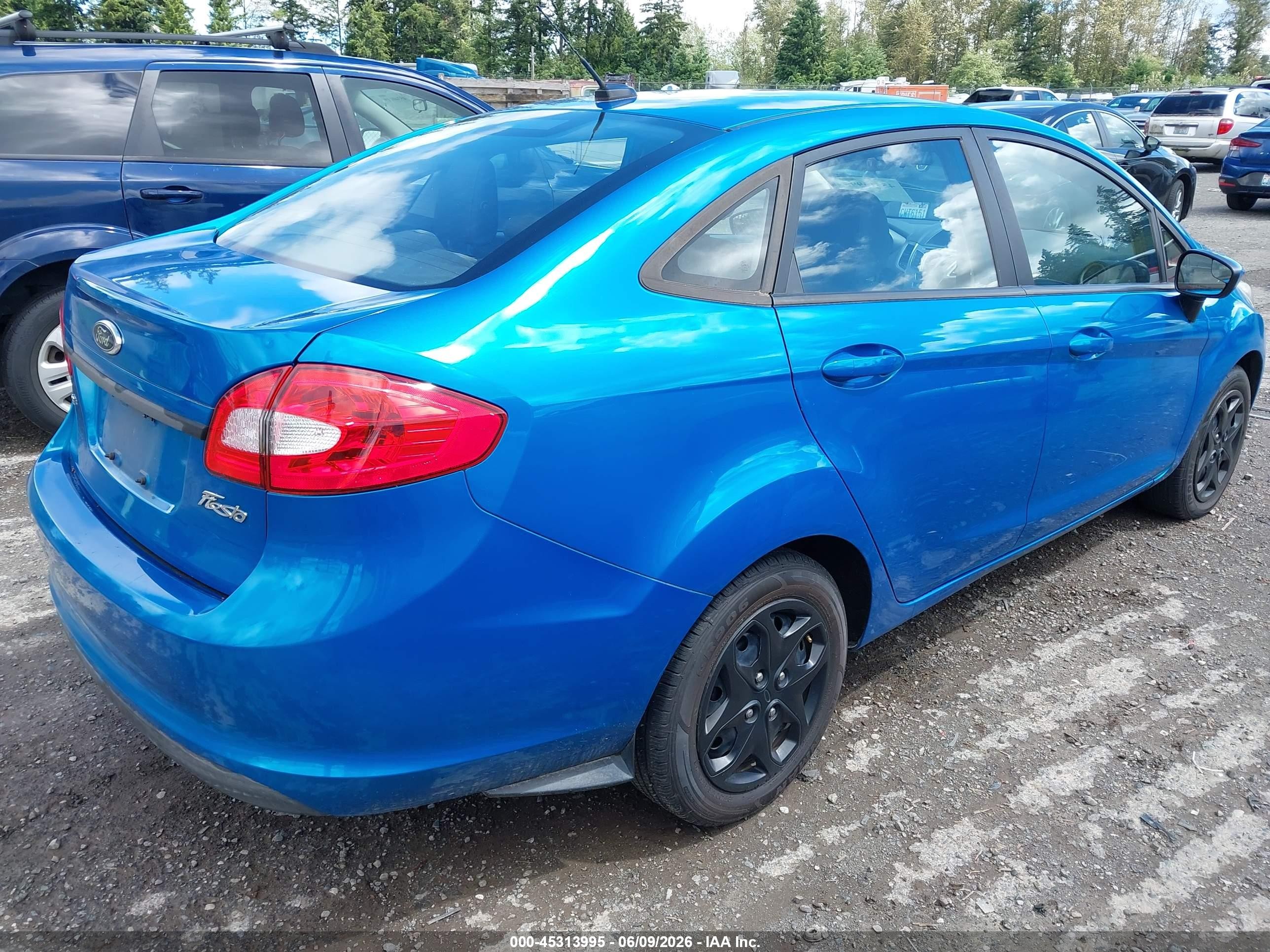 2012 Ford Fiesta Se Синий vin: 3FADP4BJ7CM214694