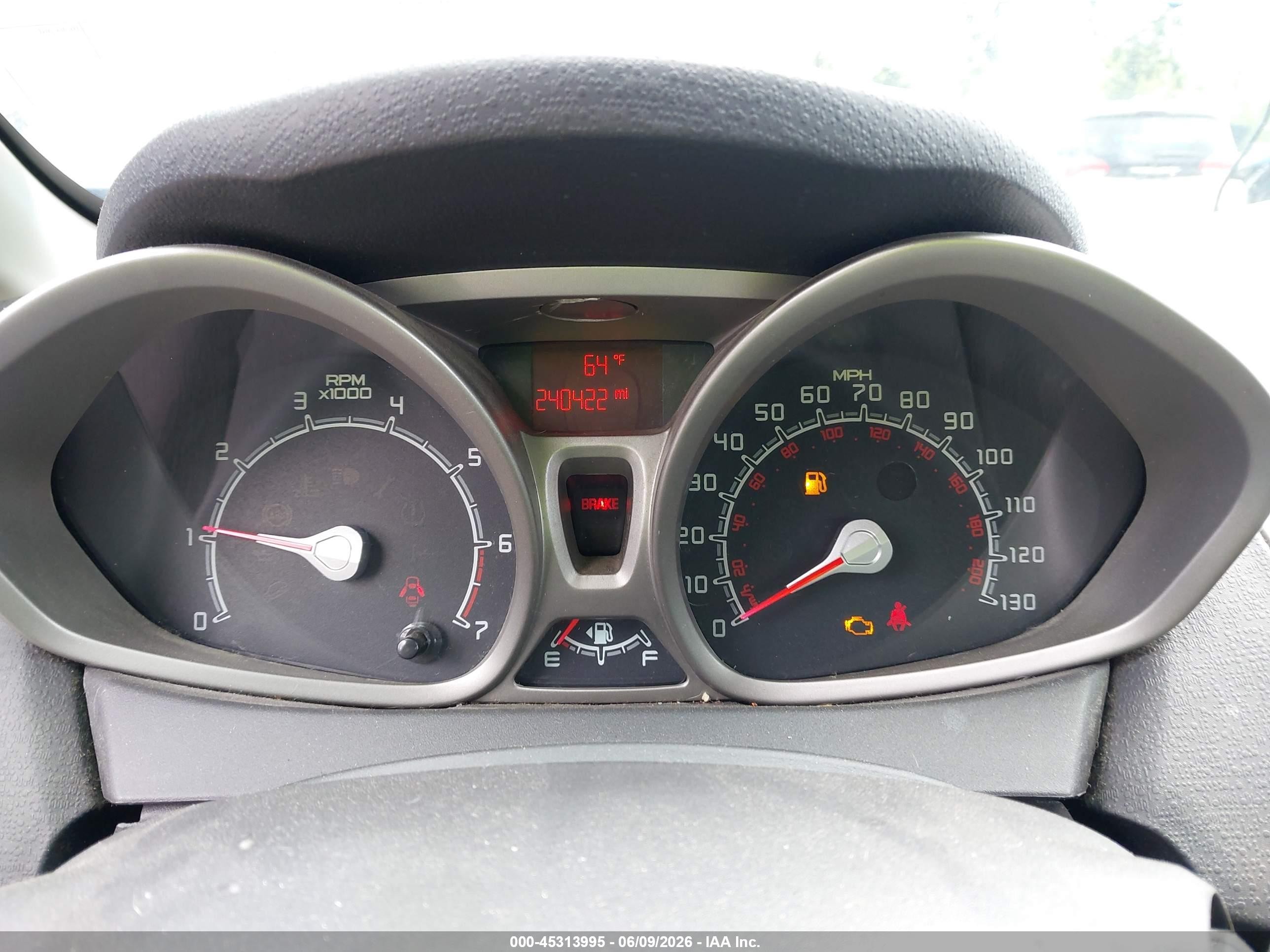2012 Ford Fiesta Se Синий vin: 3FADP4BJ7CM214694