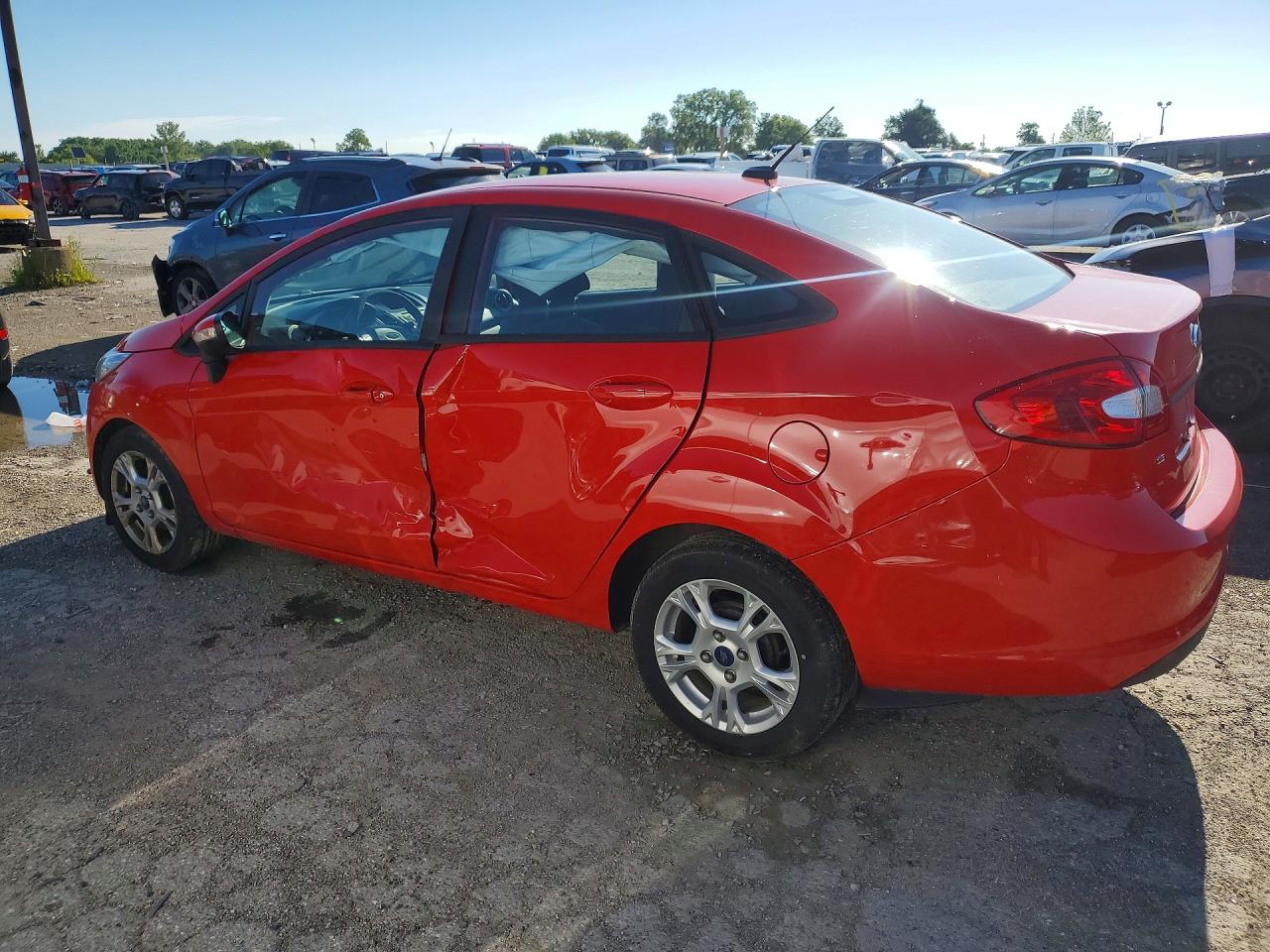2013 Ford Fiesta Se Red vin: 3FADP4BJ7DM118534