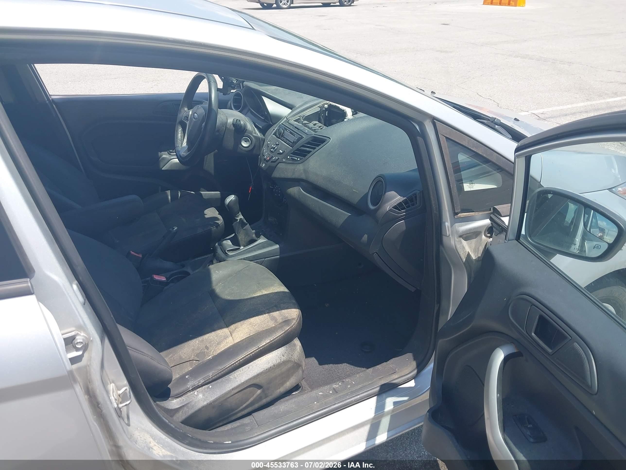 2013 Ford Fiesta Se Silver vin: 3FADP4BJ7DM130831