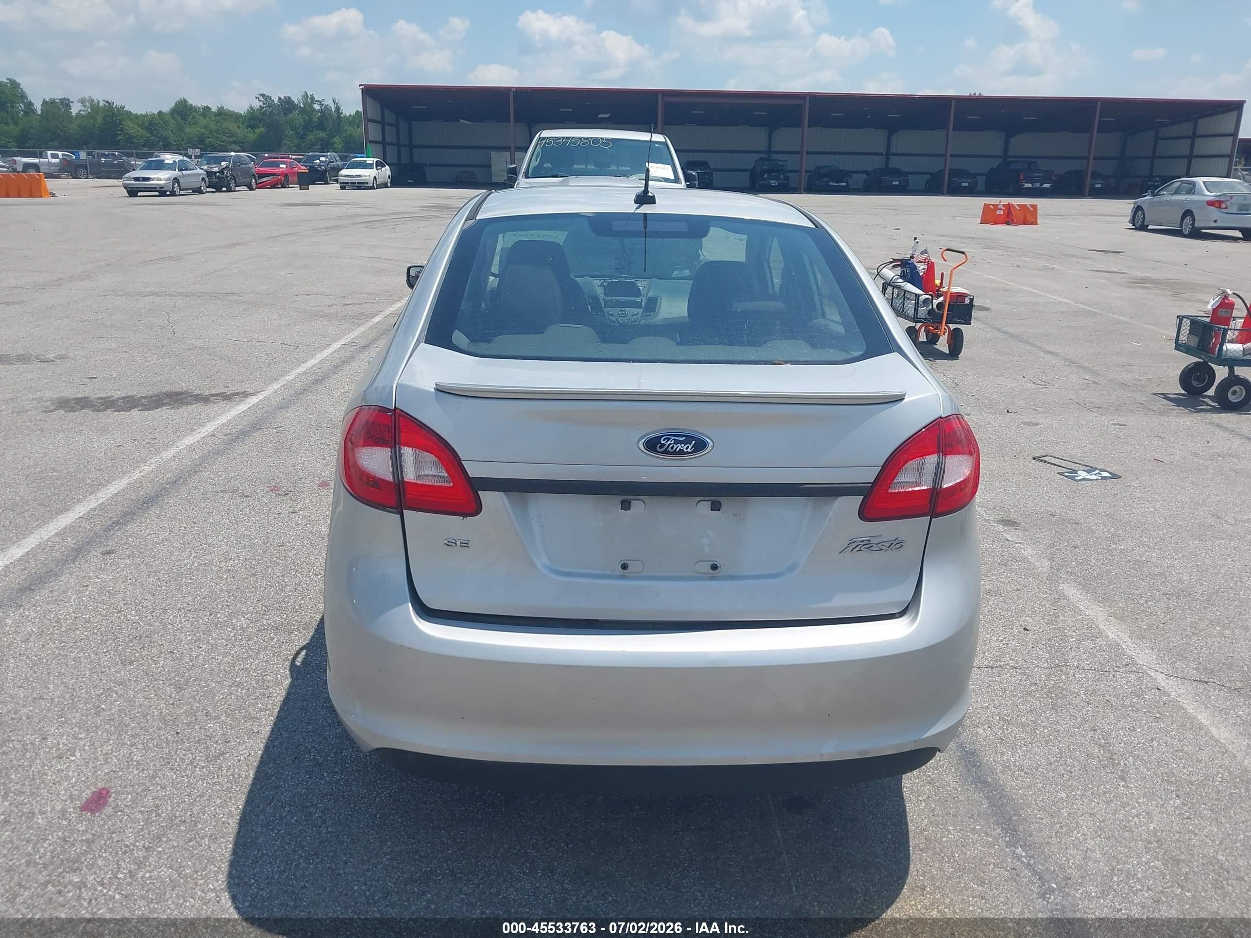 2013 Ford Fiesta Se Silver vin: 3FADP4BJ7DM130831