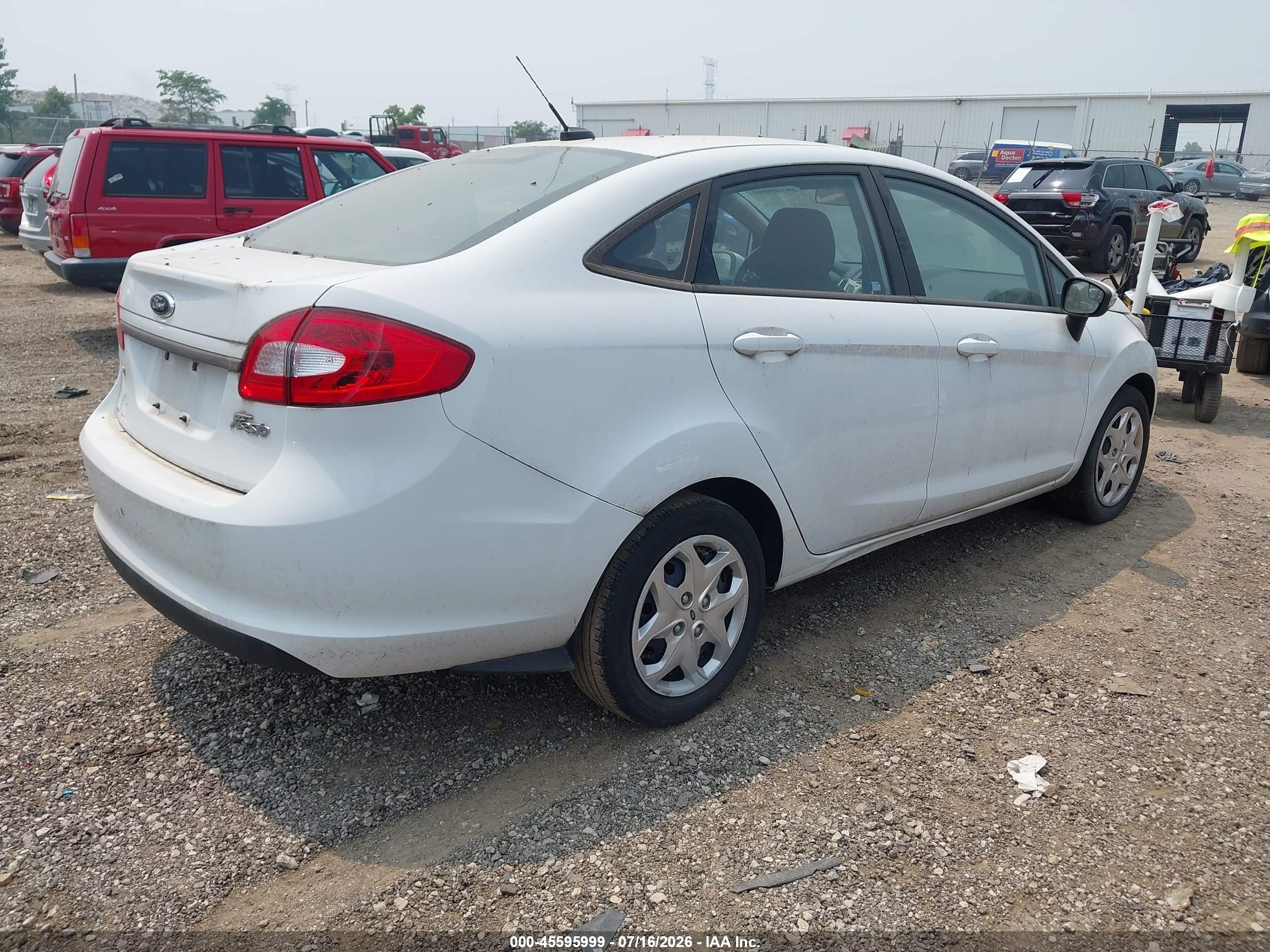 2013 Ford Fiesta Se White vin: 3FADP4BJ7DM146558