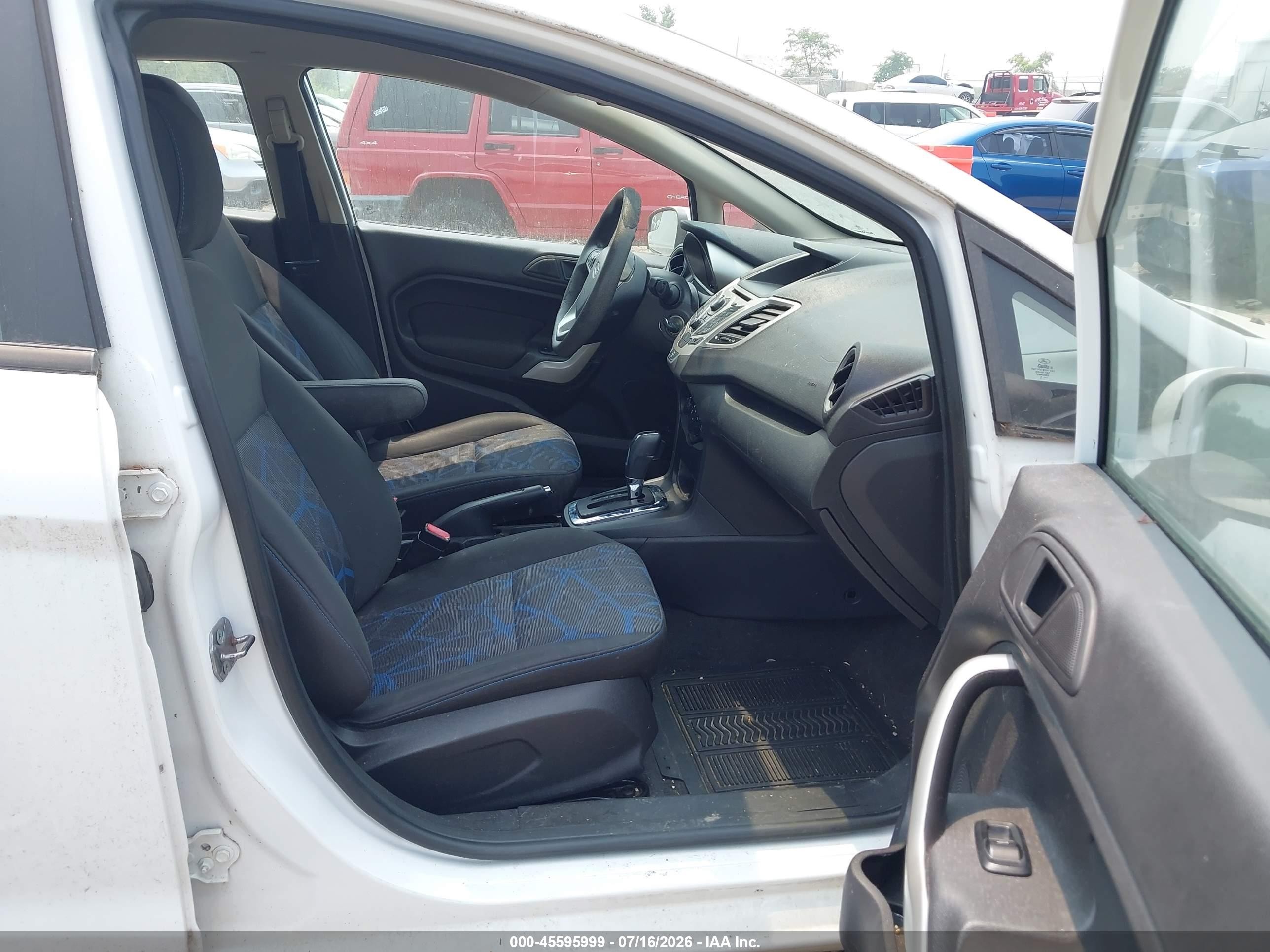 2013 Ford Fiesta Se White vin: 3FADP4BJ7DM146558