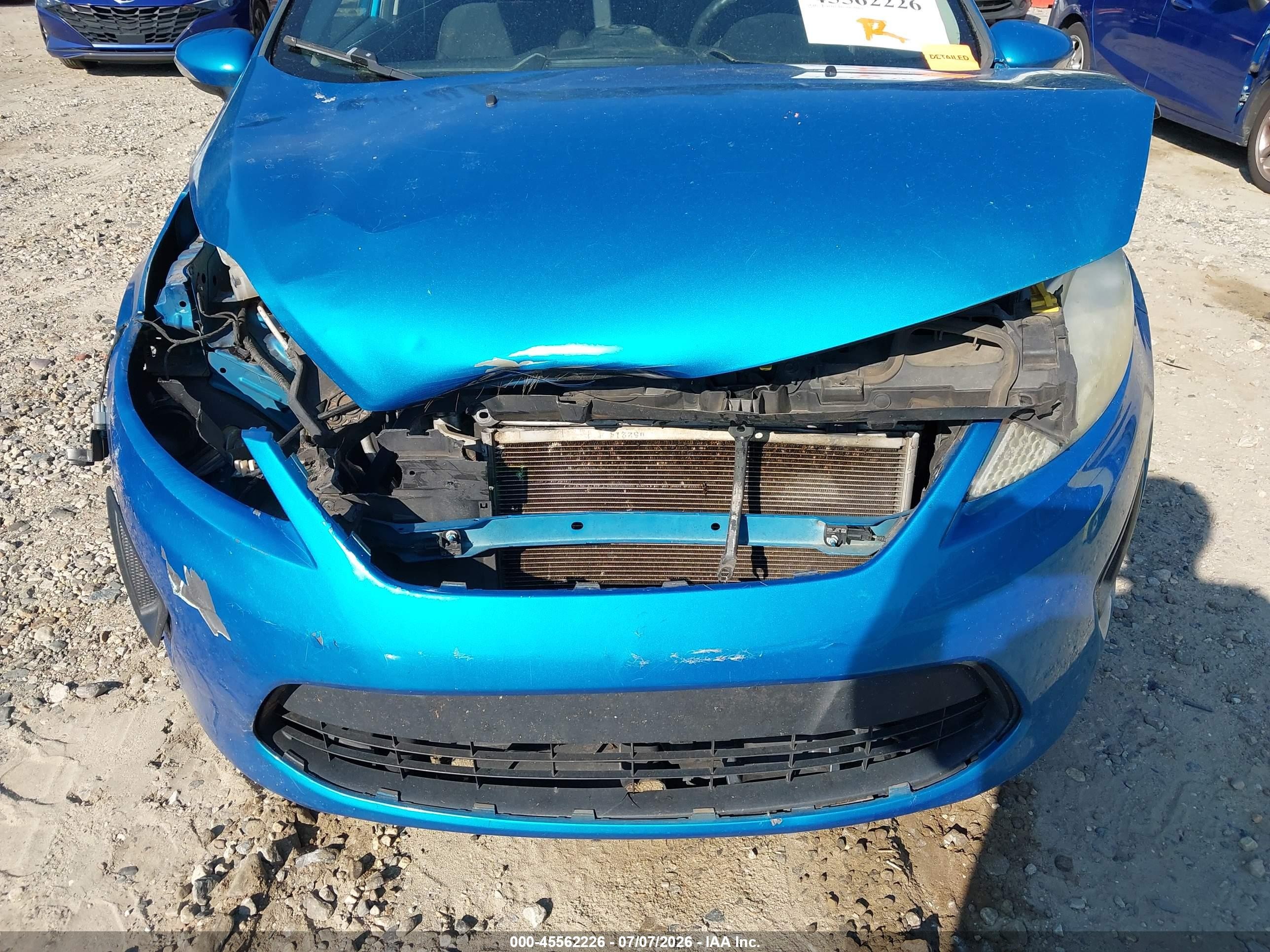 2013 Ford Fiesta Se Blue vin: 3FADP4BJ7DM171959