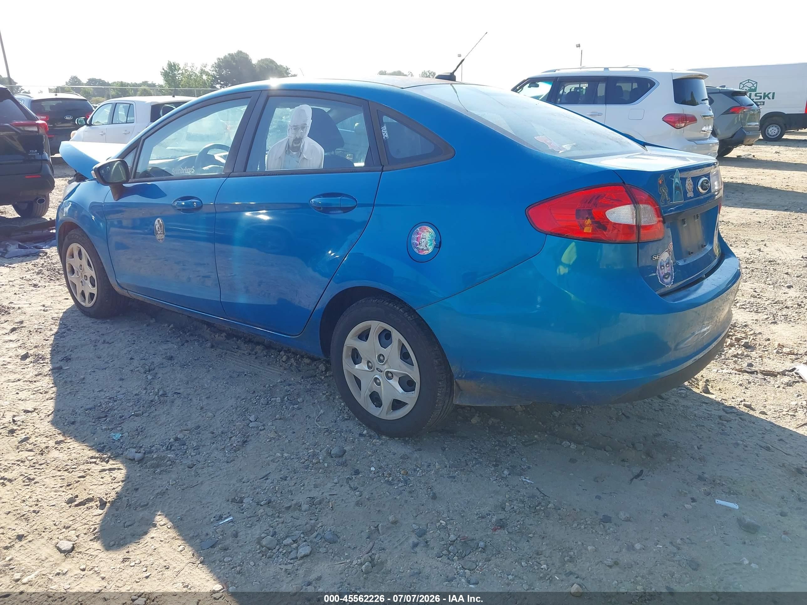 2013 Ford Fiesta Se Blue vin: 3FADP4BJ7DM171959