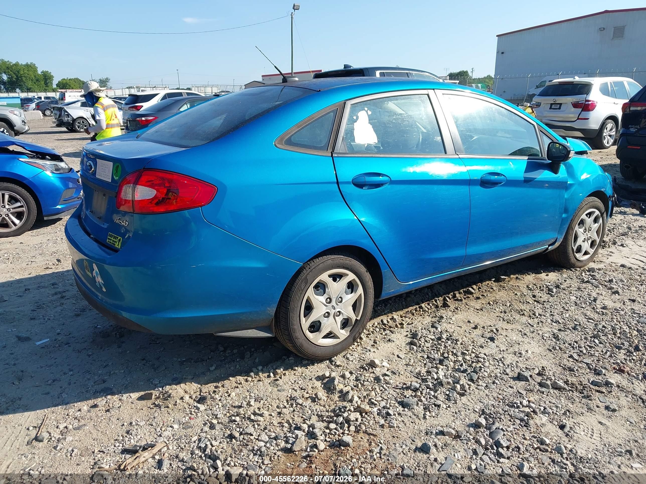 2013 Ford Fiesta Se Blue vin: 3FADP4BJ7DM171959