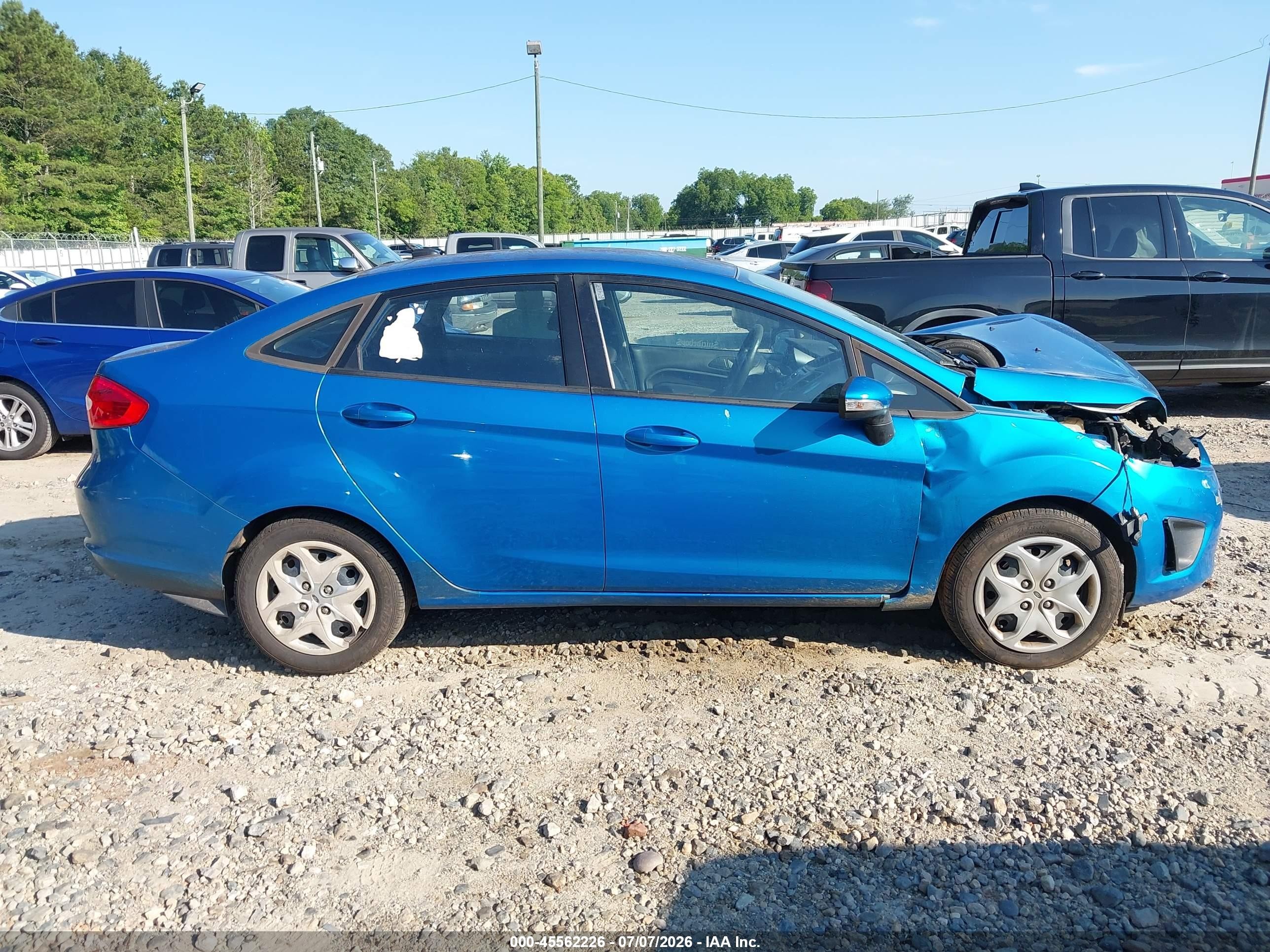 2013 Ford Fiesta Se Blue vin: 3FADP4BJ7DM171959