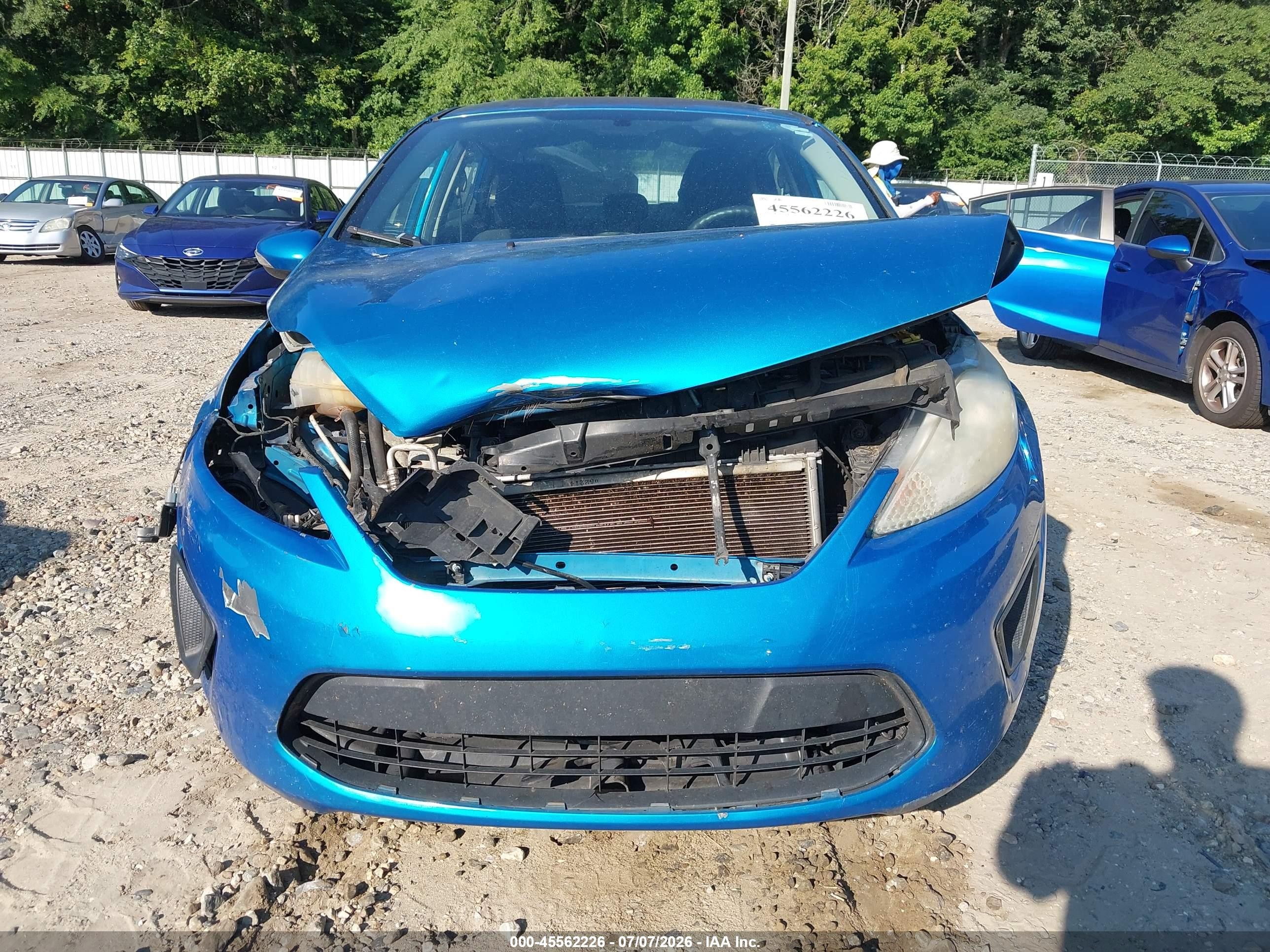2013 Ford Fiesta Se Blue vin: 3FADP4BJ7DM171959