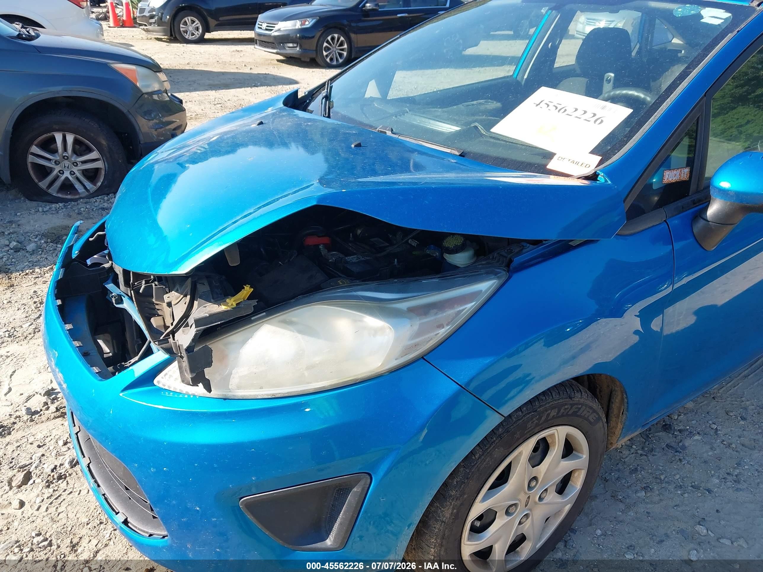 2013 Ford Fiesta Se Blue vin: 3FADP4BJ7DM171959