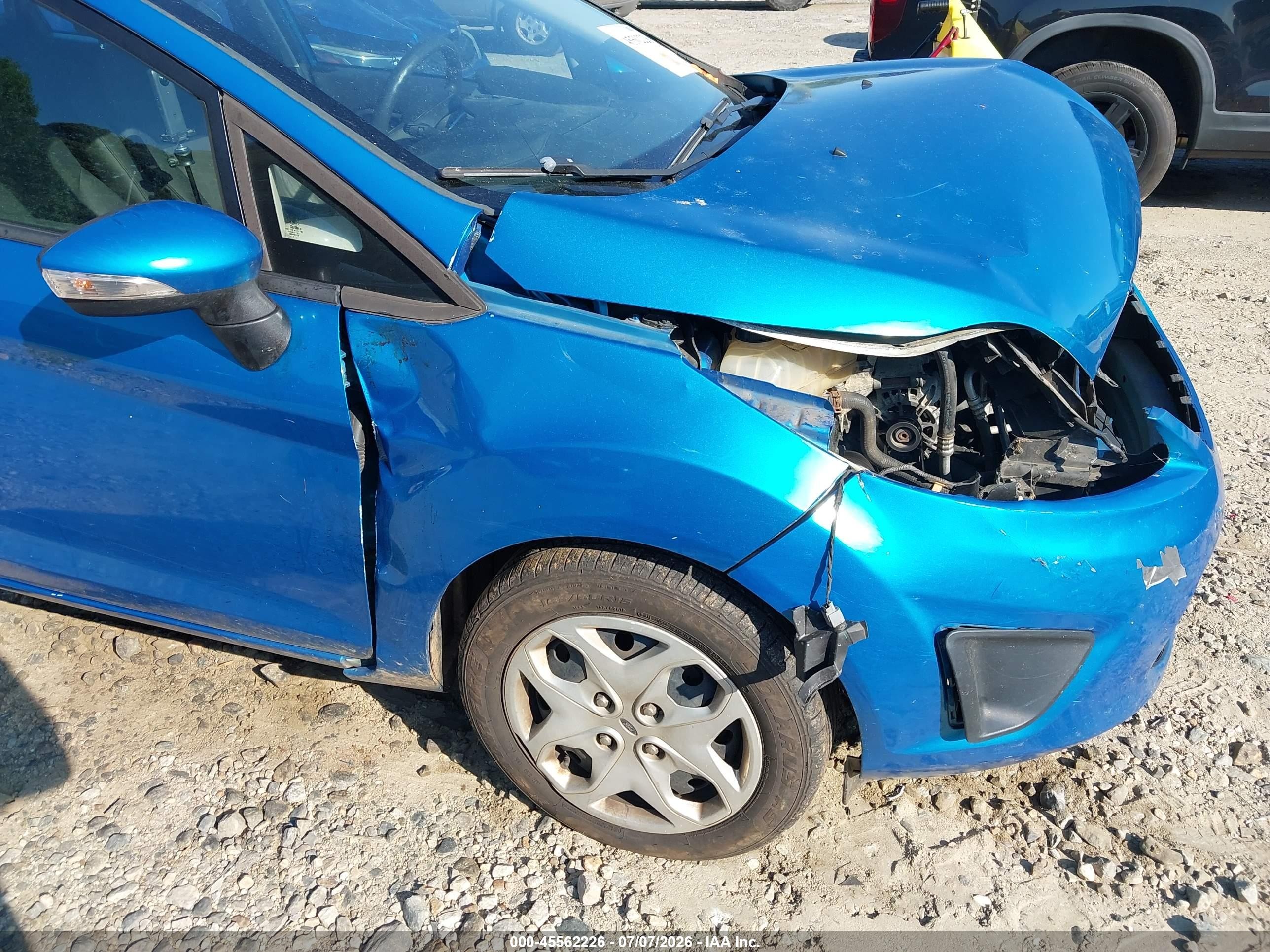 2013 Ford Fiesta Se Blue vin: 3FADP4BJ7DM171959