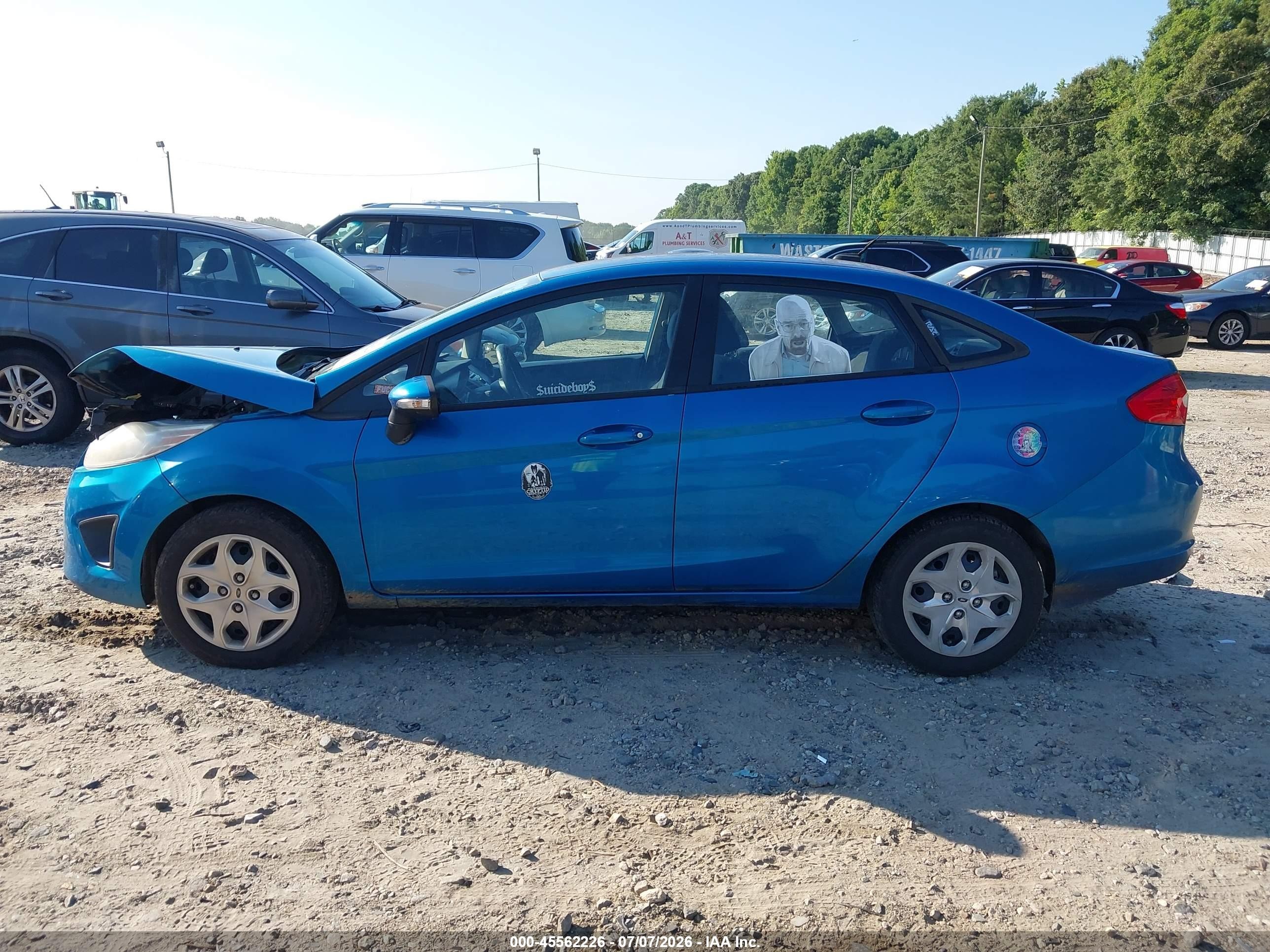 2013 Ford Fiesta Se Blue vin: 3FADP4BJ7DM171959