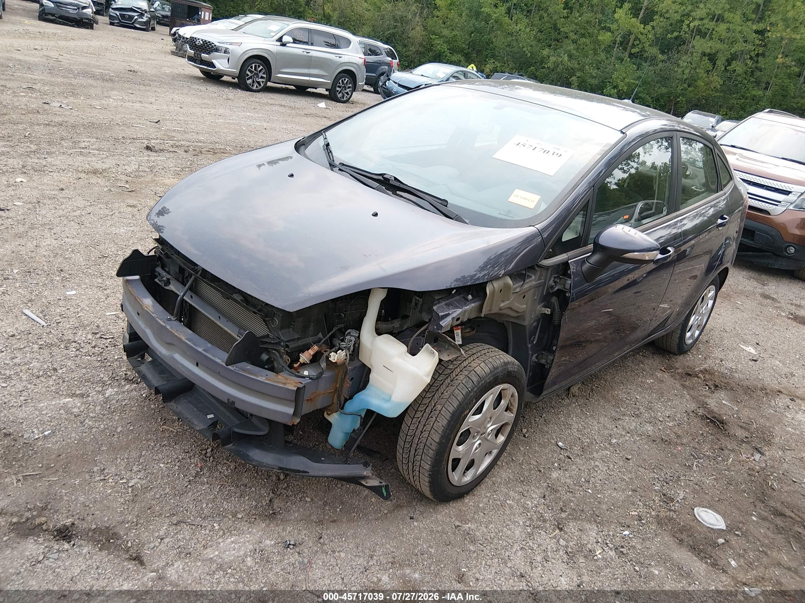 2013 Ford Fiesta Se Blue vin: 3FADP4BJ7DM175946