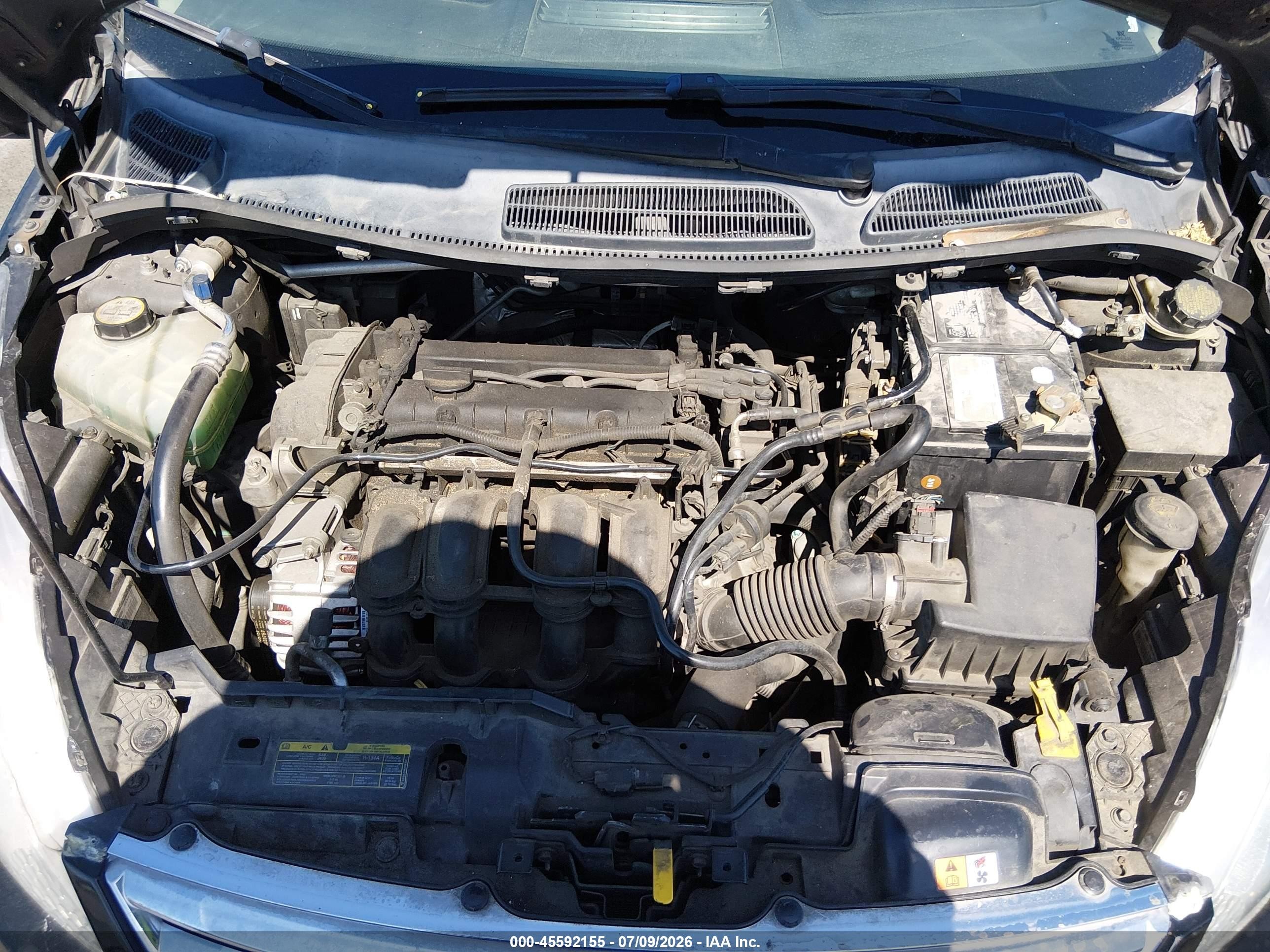 2013 Ford Fiesta Se Black vin: 3FADP4BJ7DM208105