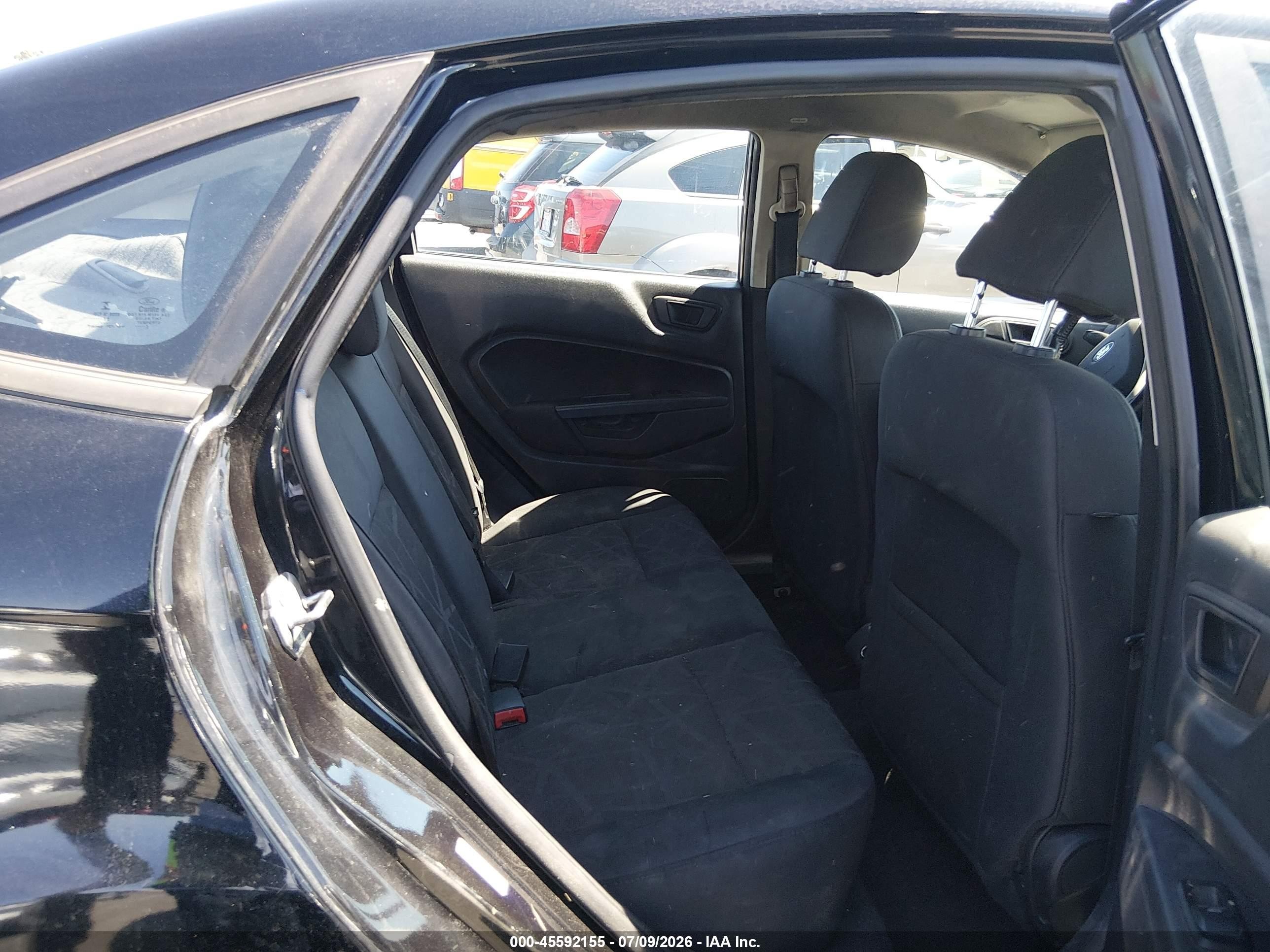2013 Ford Fiesta Se Black vin: 3FADP4BJ7DM208105