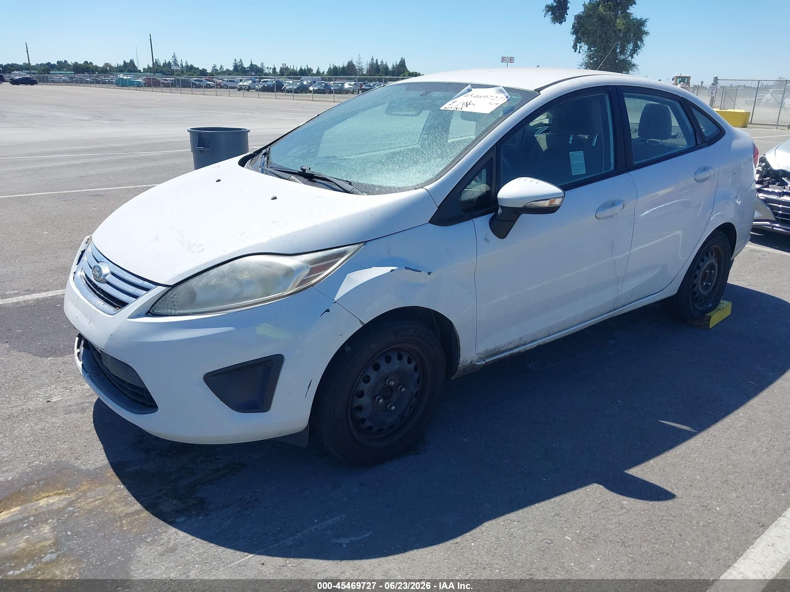 2013 Ford Fiesta Se White vin: 3FADP4BJ7DM214972