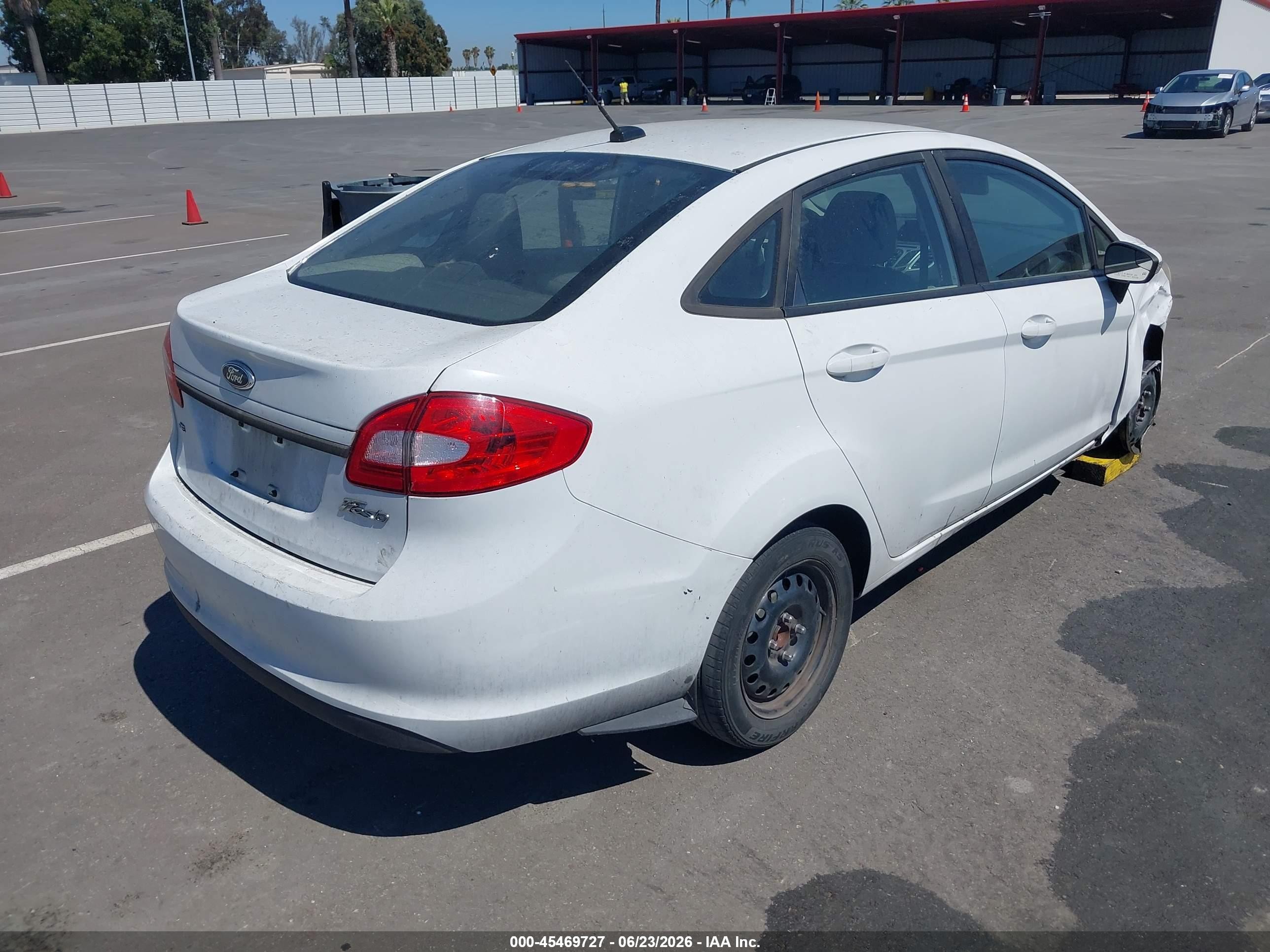 2013 Ford Fiesta Se White vin: 3FADP4BJ7DM214972