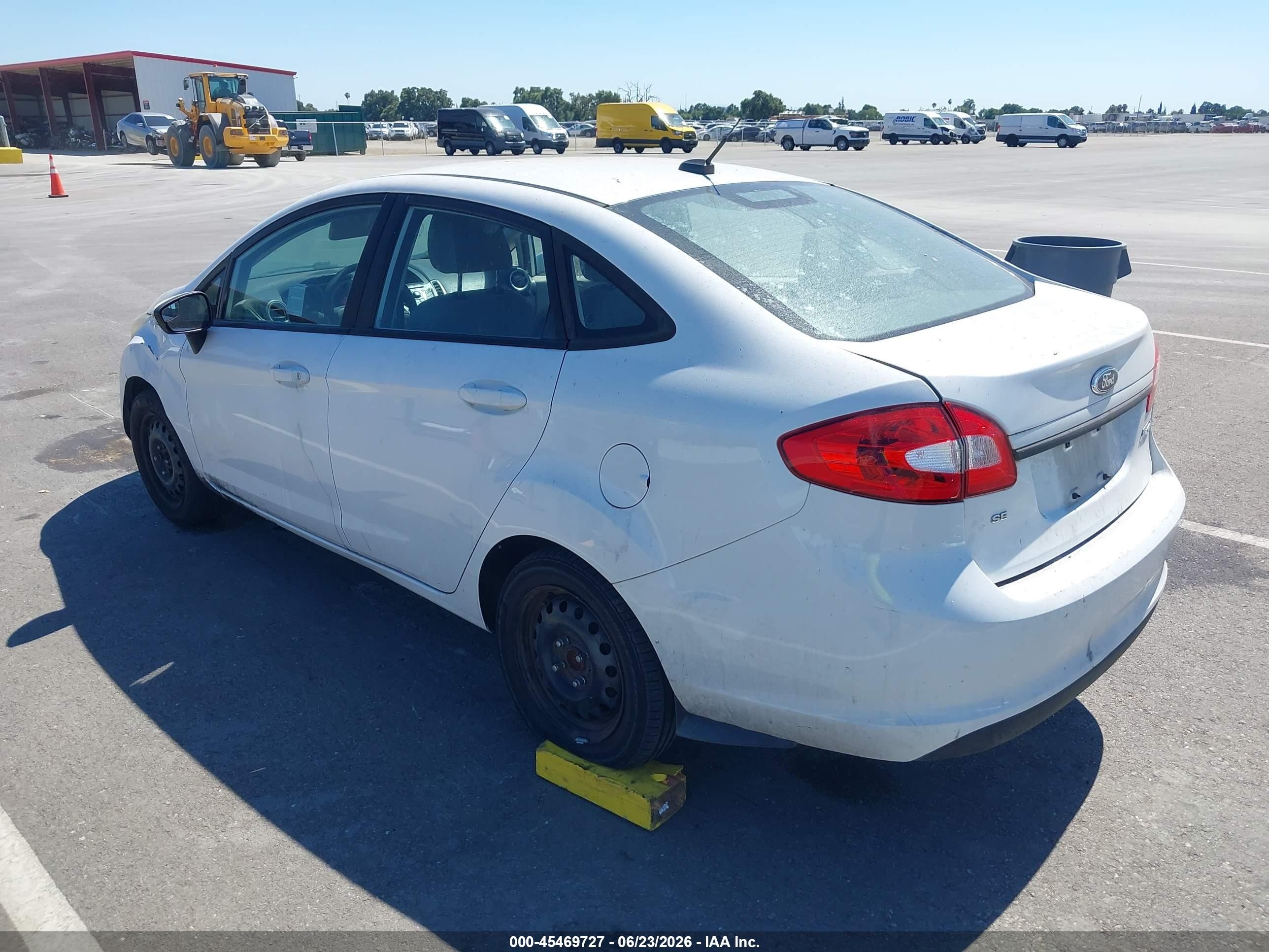 2013 Ford Fiesta Se White vin: 3FADP4BJ7DM214972