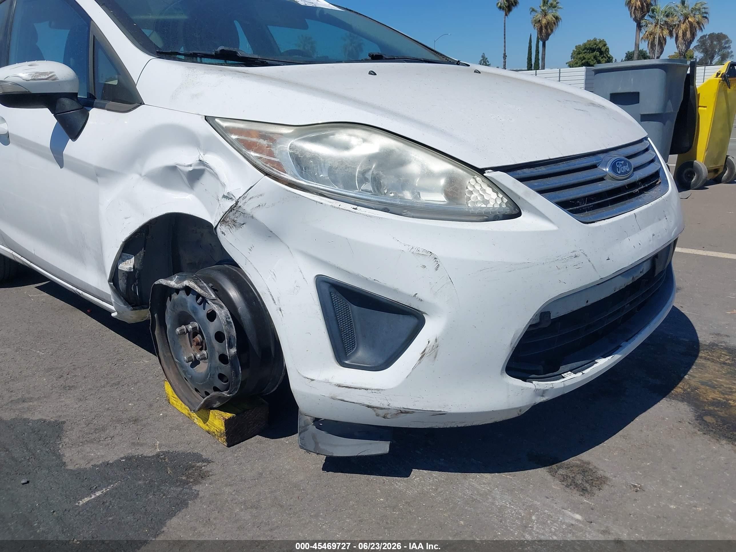 2013 Ford Fiesta Se White vin: 3FADP4BJ7DM214972