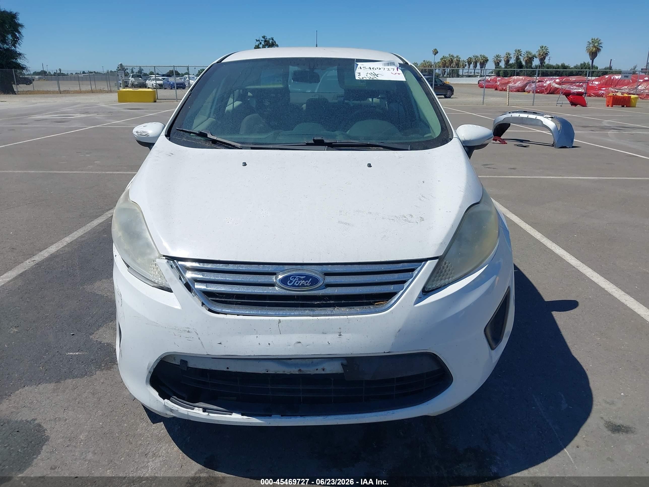 2013 Ford Fiesta Se White vin: 3FADP4BJ7DM214972