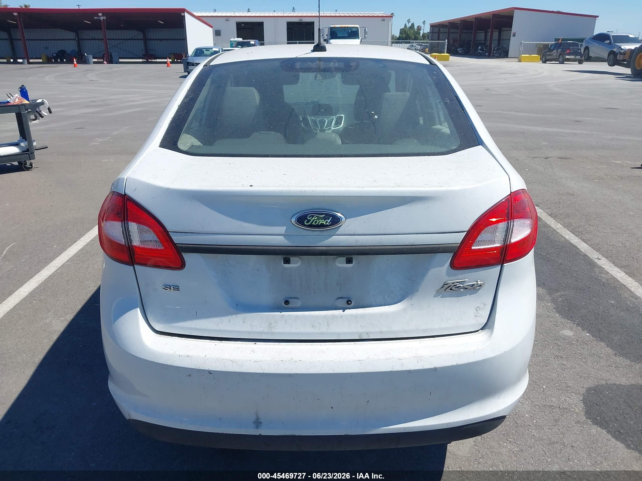 2013 Ford Fiesta Se White vin: 3FADP4BJ7DM214972